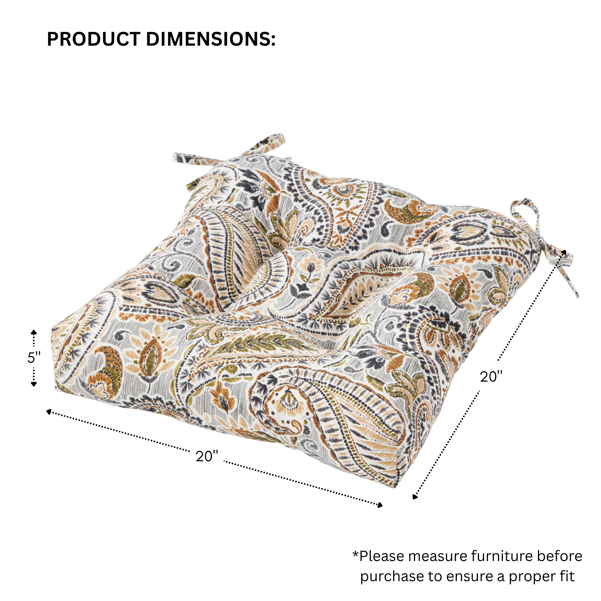 Greendale Home Fashions OC6800S2-ARCTIC Patio-Furniture-Cushions - View #7