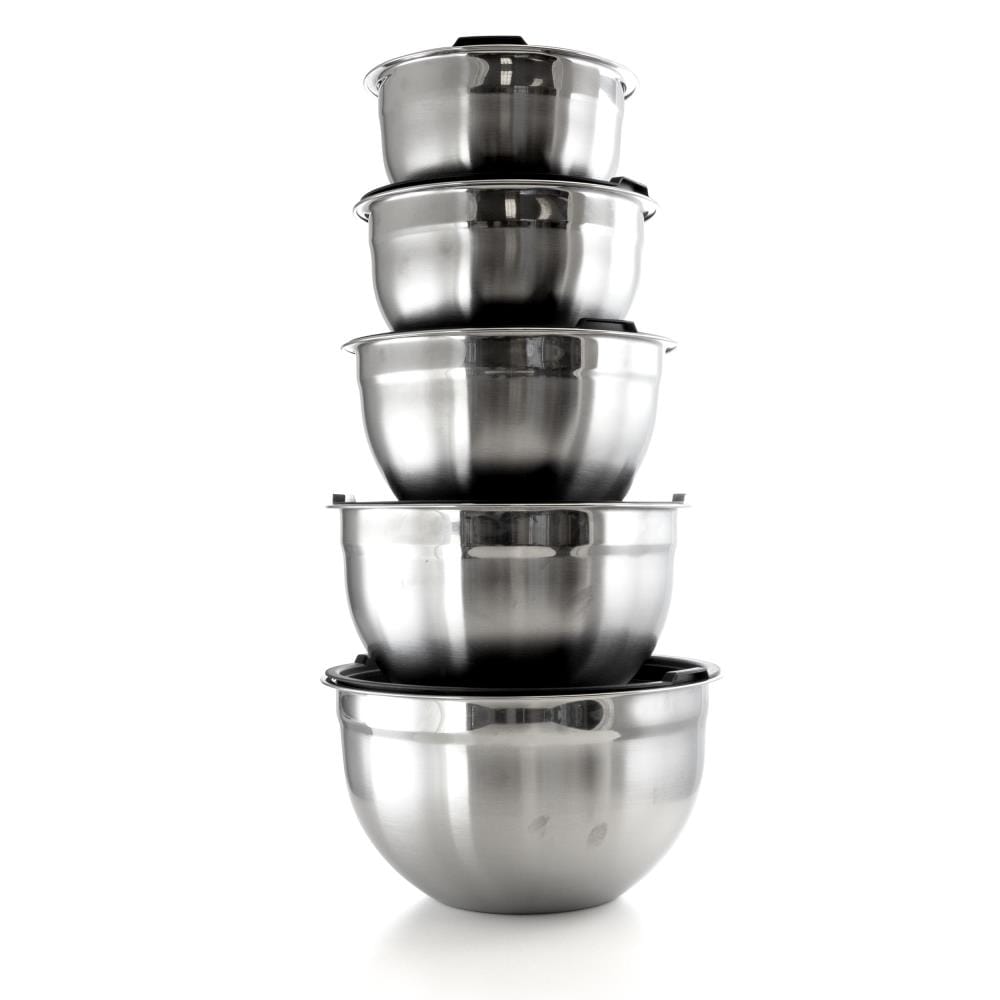 NutriChef Stainless Steel Mixing Bowl Set in the Kitchen Tools department  at
