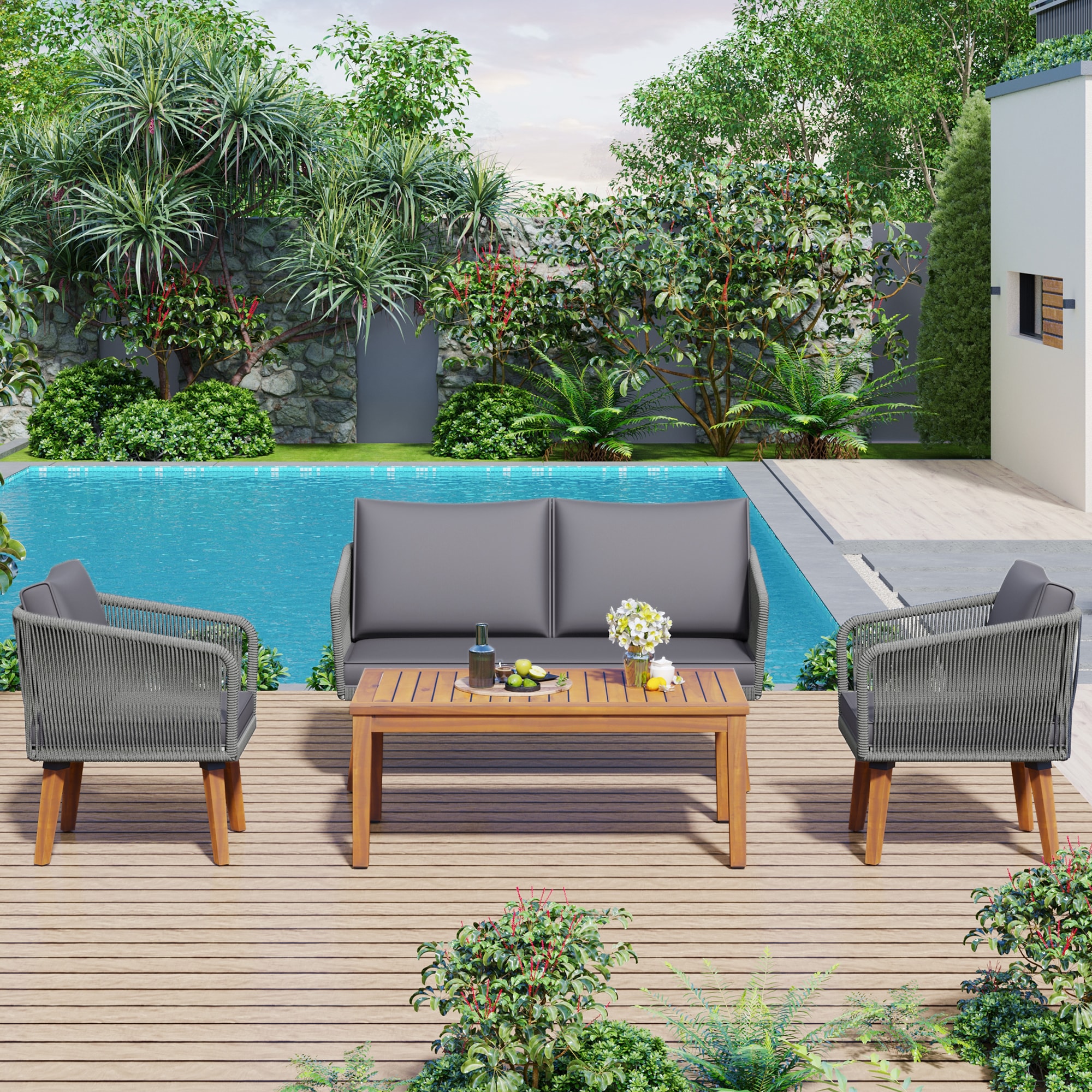 AHIOU HOME ZAAHG-0004AAESF Patio-Conversation-Sets - View #4