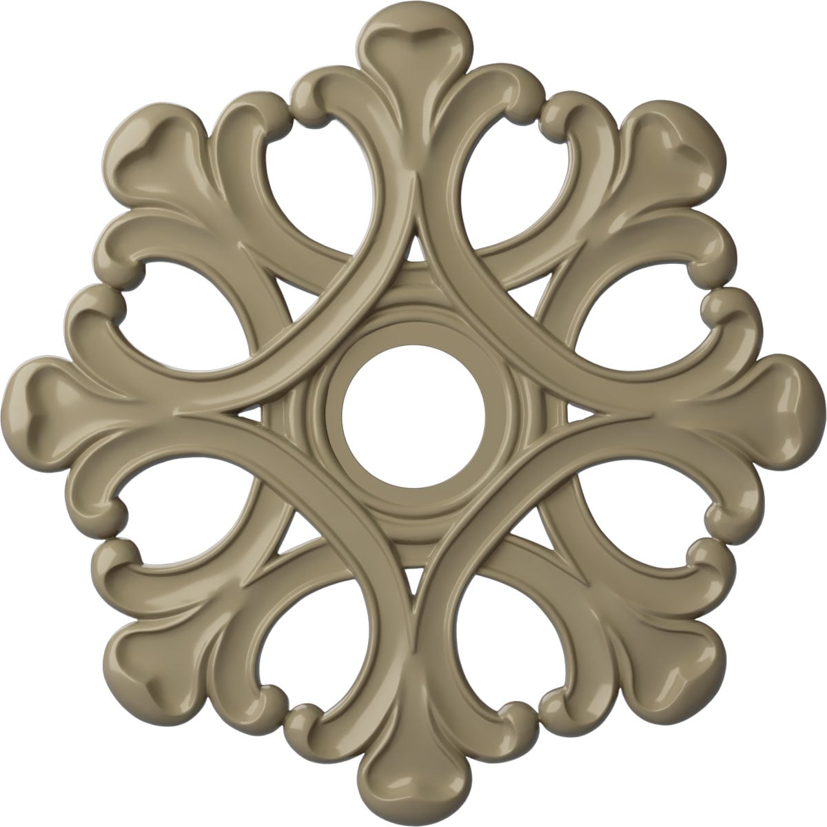 Ekena Millwork CM20ANGDF Angel 20.875-in W x 20.875-in L Painted Gobi Desert Polyurethane Whole Ceiling Medallion