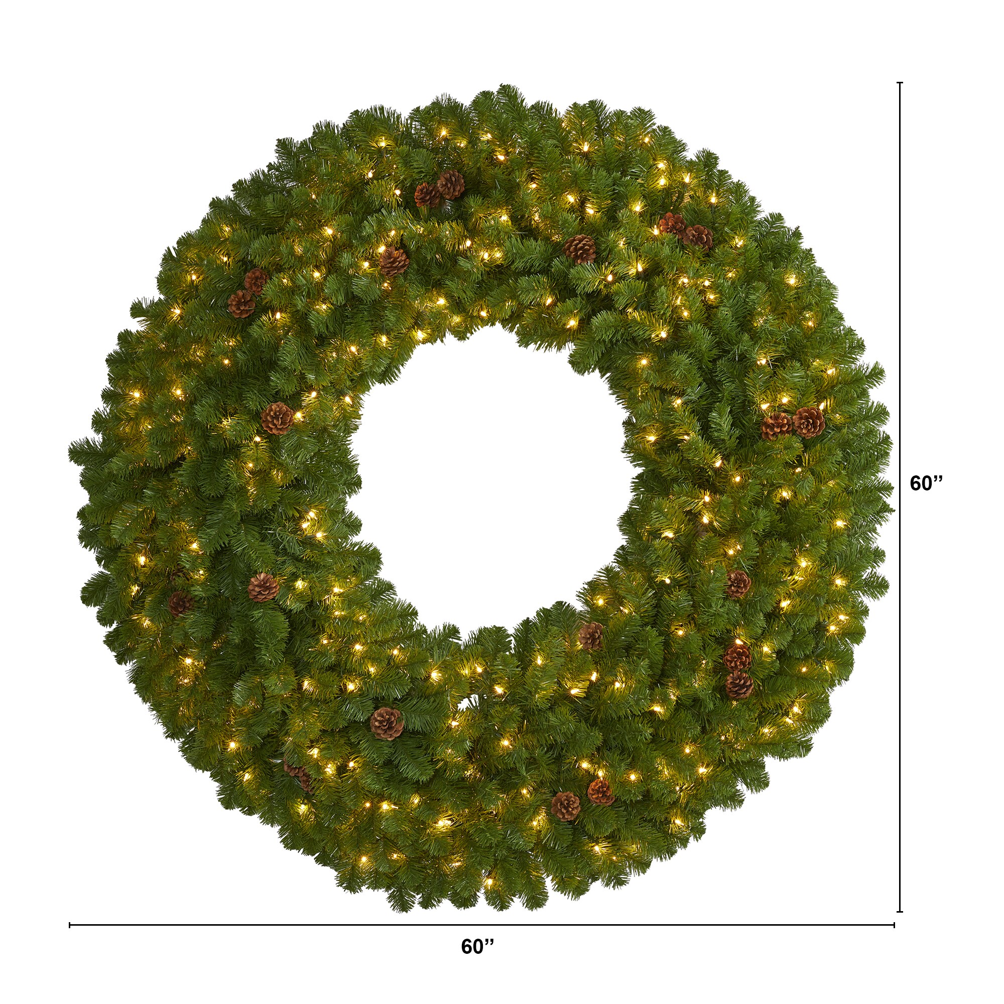 Nearly Natural 4447 Artificial-Christmas-Wreaths - View #3