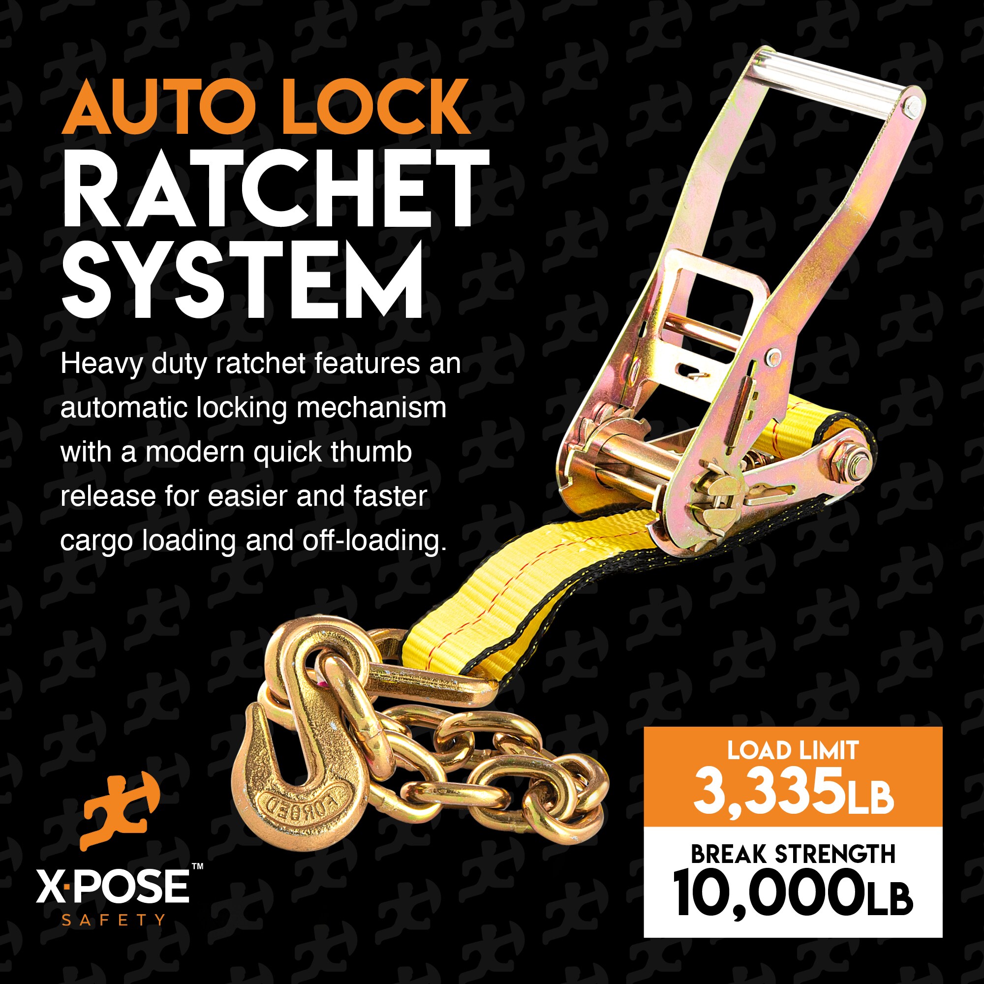 XPOSE SAFETY RTD227-CG-4-X-S ratchets - View #3