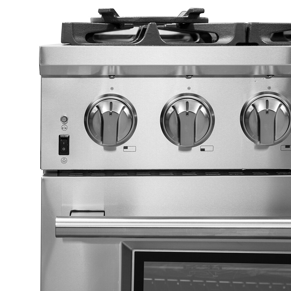 FORNO Galiano 36-in 6 Burners 5.36-cu ft Freestanding Natural Gas Range  (Stainless Steel)