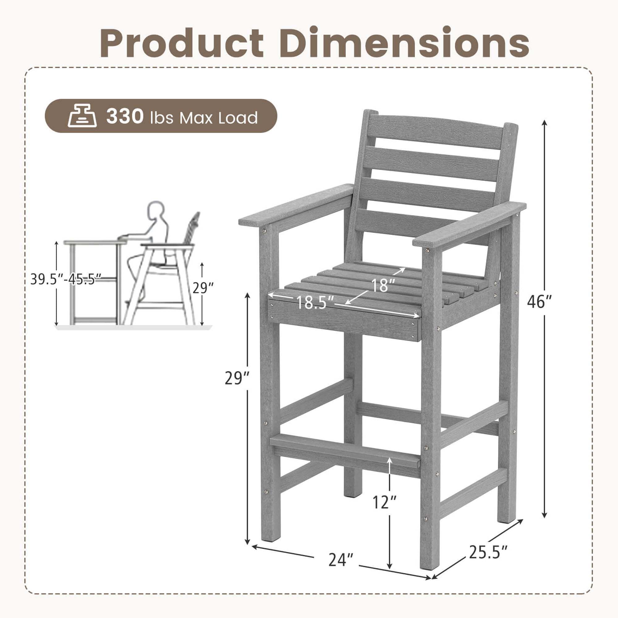 Costway HCST05558 Patio-Chairs - View #2