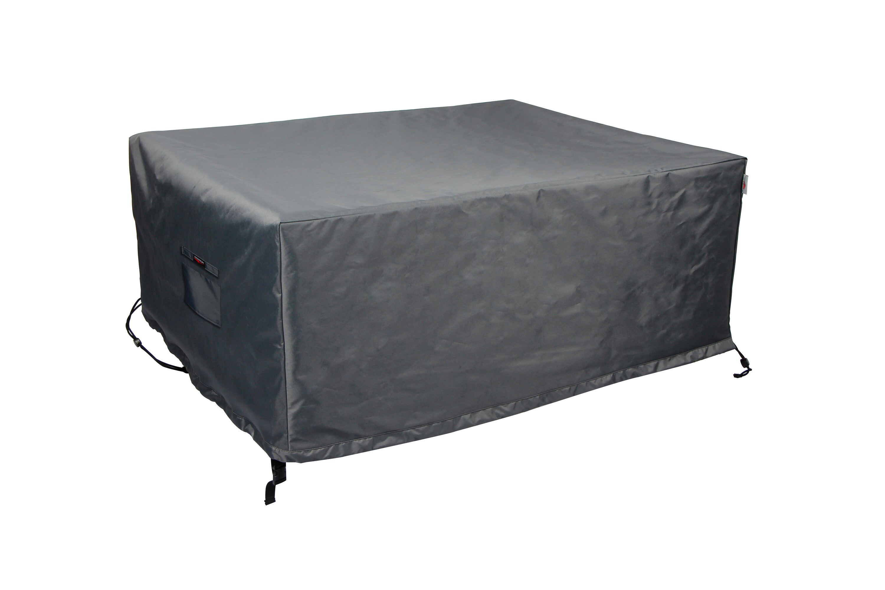 Astella COV-TT12078 Titanium shield cover Gray Premium Polyester Dining Set Patio Furniture Cover