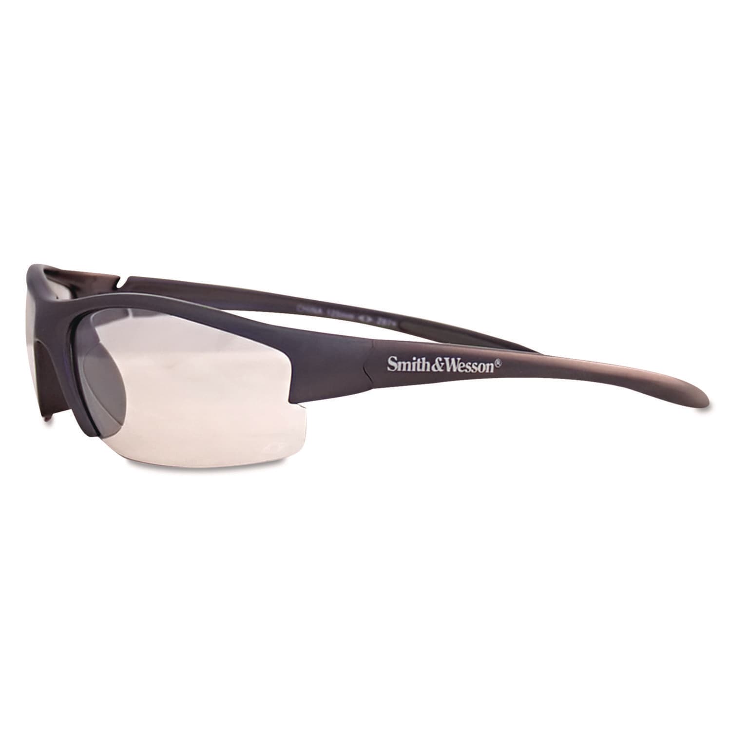 Smith & Wesson Equalizer Safety Glasses 3016306 Gunmetal Half Frame Clear Dual Lens
