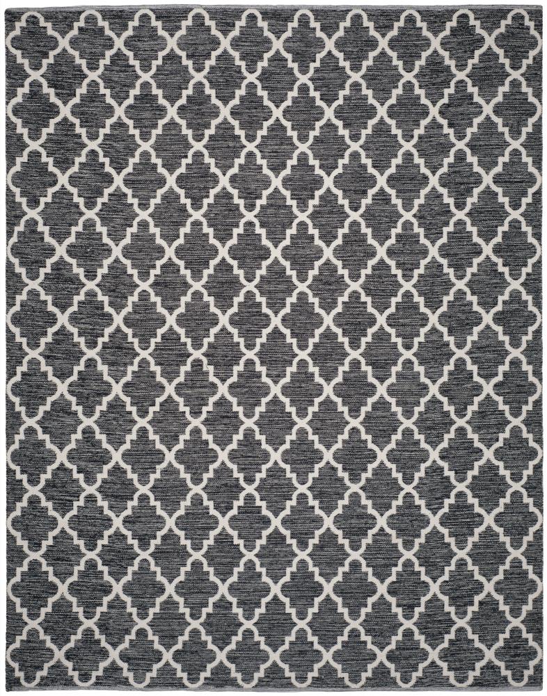Safavieh MTK810D-8 Montauk Bolsa 8 x 10 (ft) Cotton Black/Ivory Rectangular Indoor Trellis Coastal Area rug