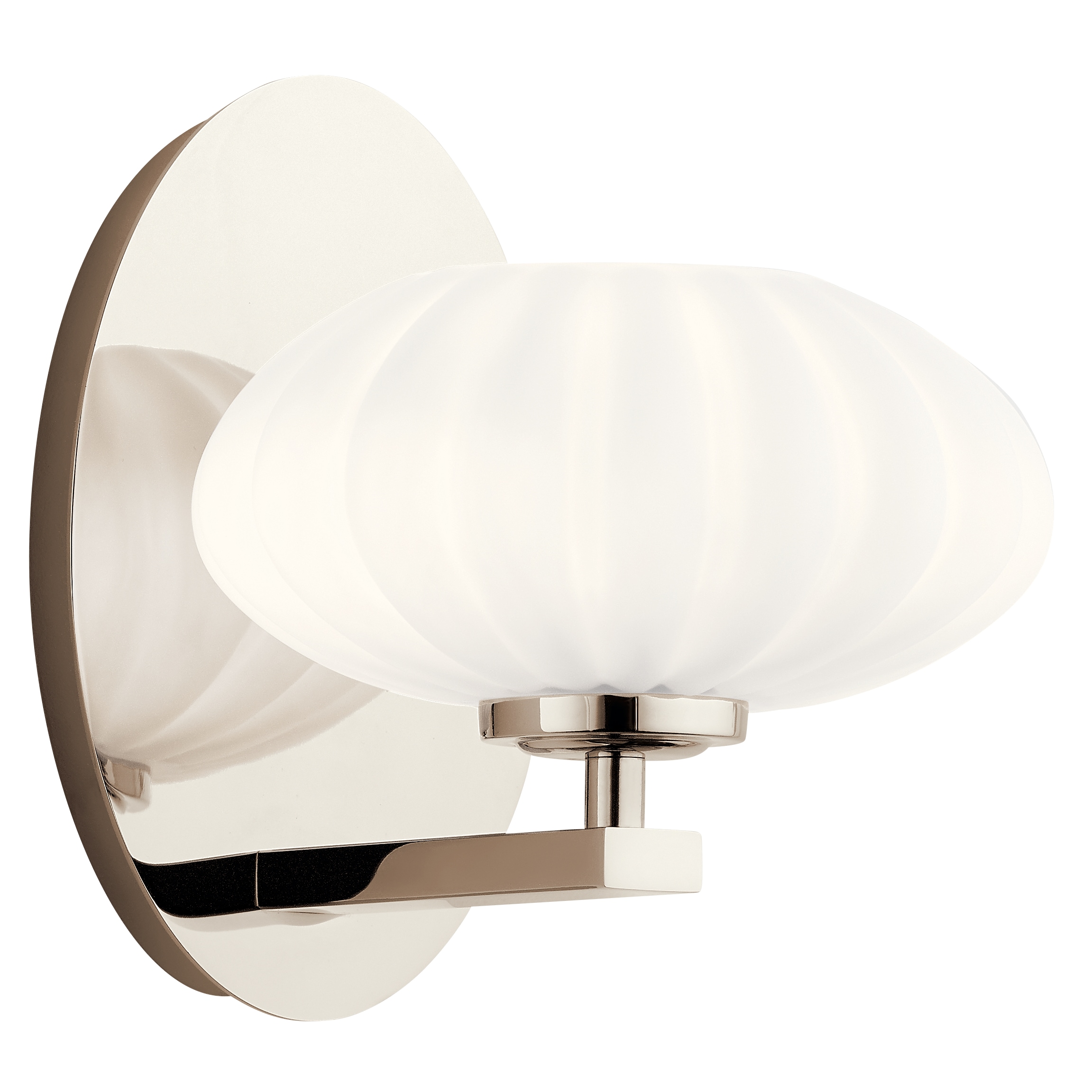 Kichler 52229PN Pim 7-in 1-Light Polished Nickel Modern/Contemporary Vanity Light