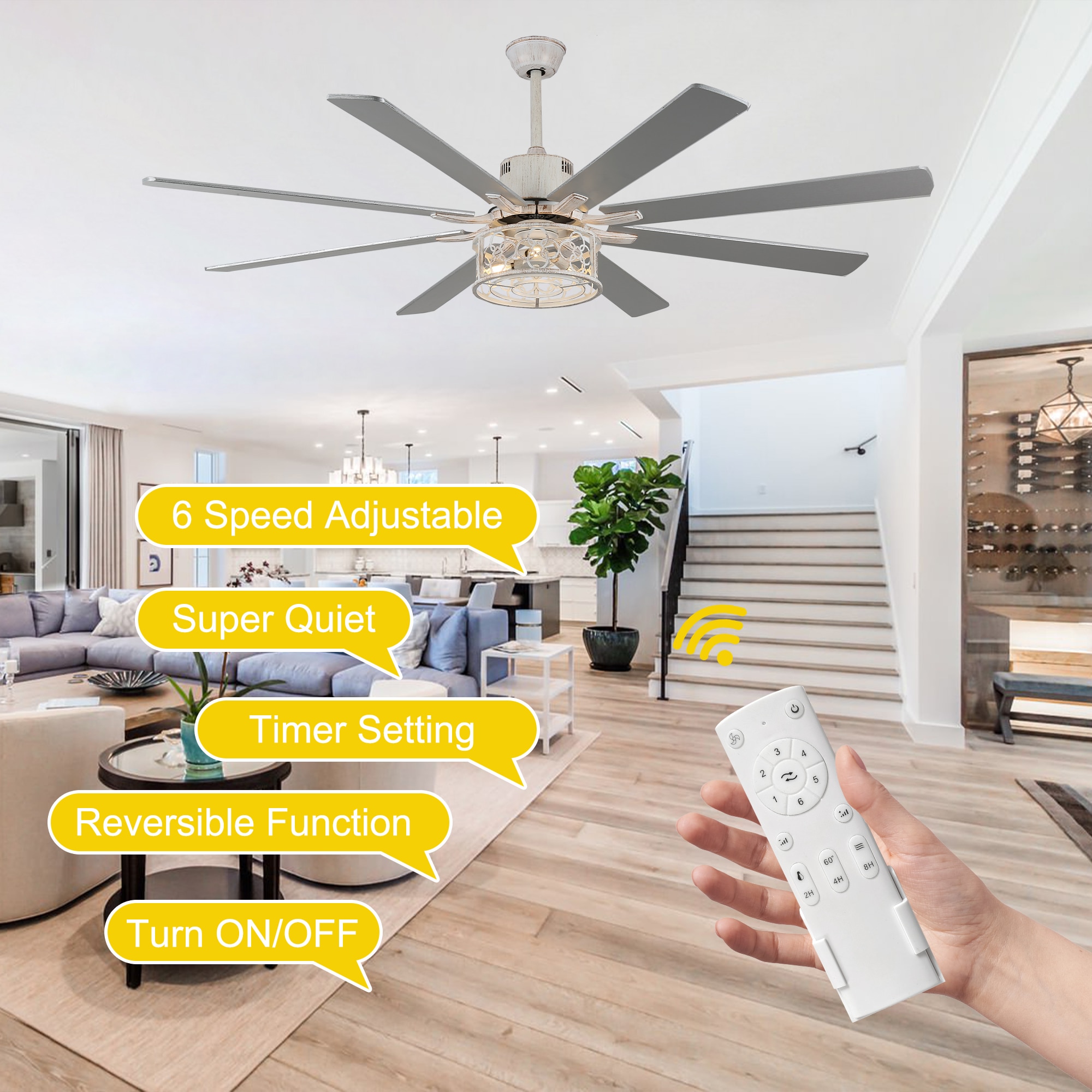Oaks Decor DC7201-W Ceiling-Fans - View #13