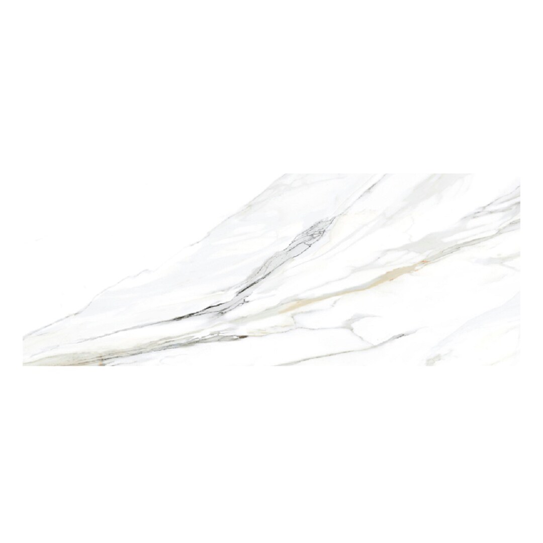 Apollo Tile (Sample) Wall White 4-in x 4-in Honed Marble Look Wall Tile
