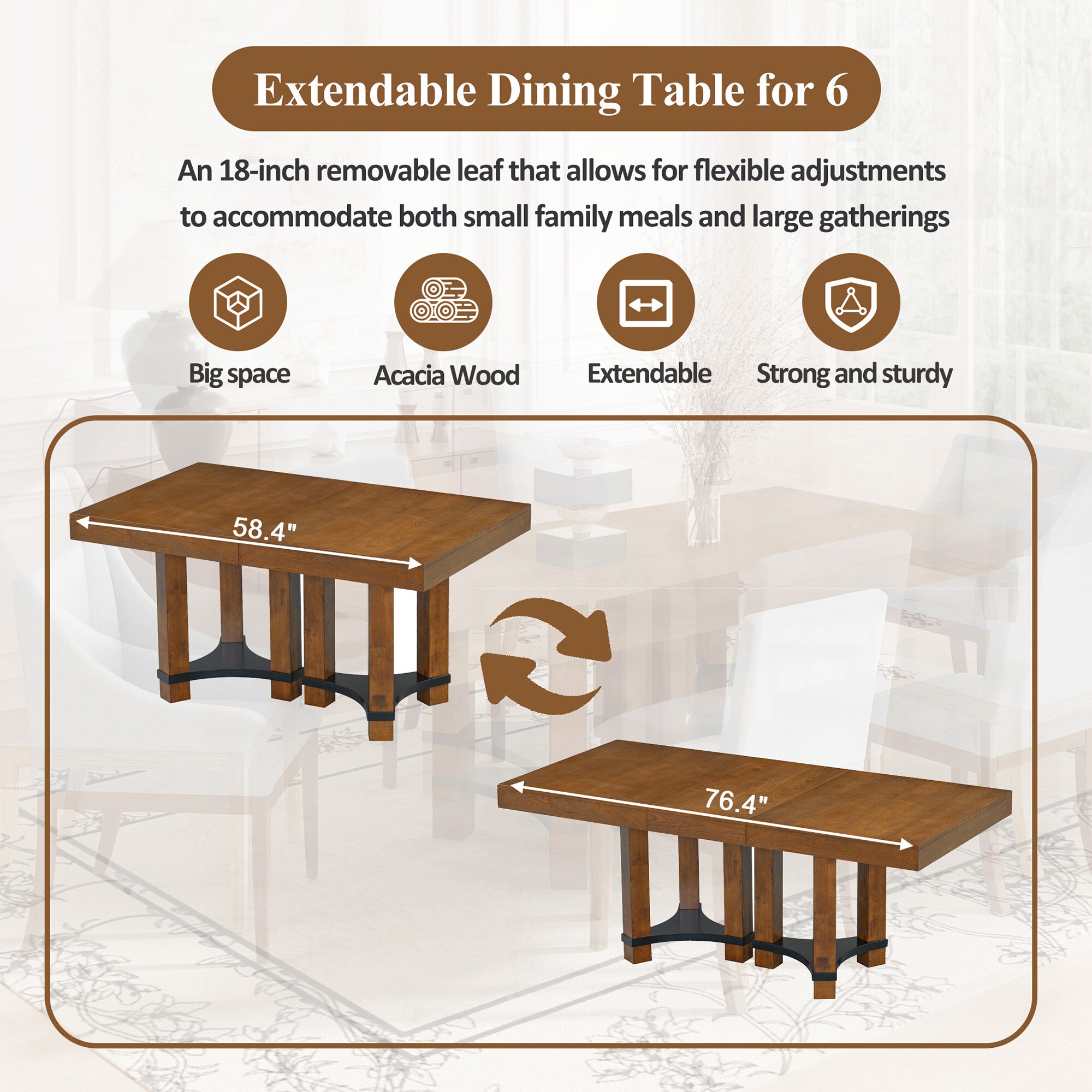 SINOFURN SYA010260GY Dining-Sets - View #6