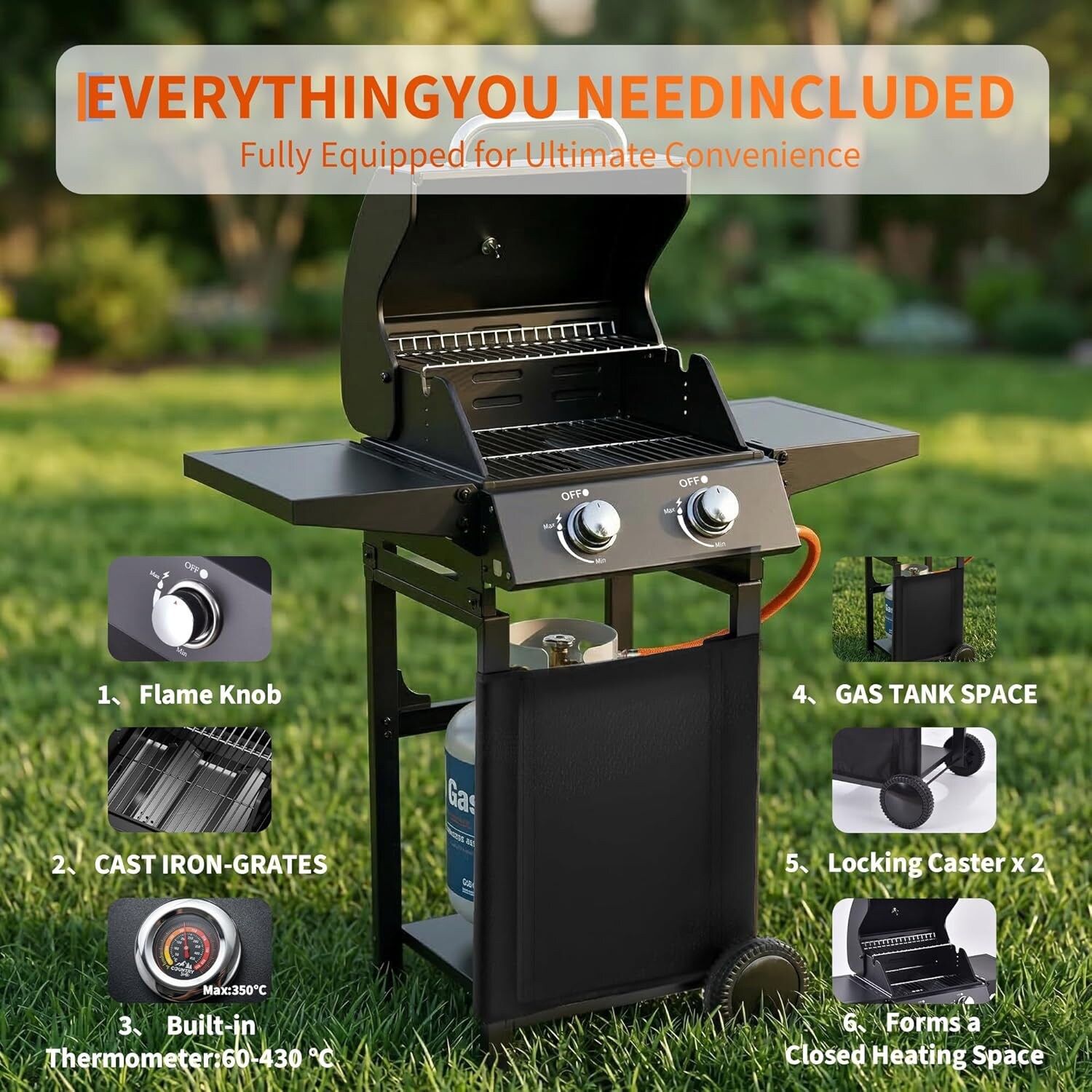 Garvee HQ-A-G3-4JPP-X4FB Gas-Grill - View #5