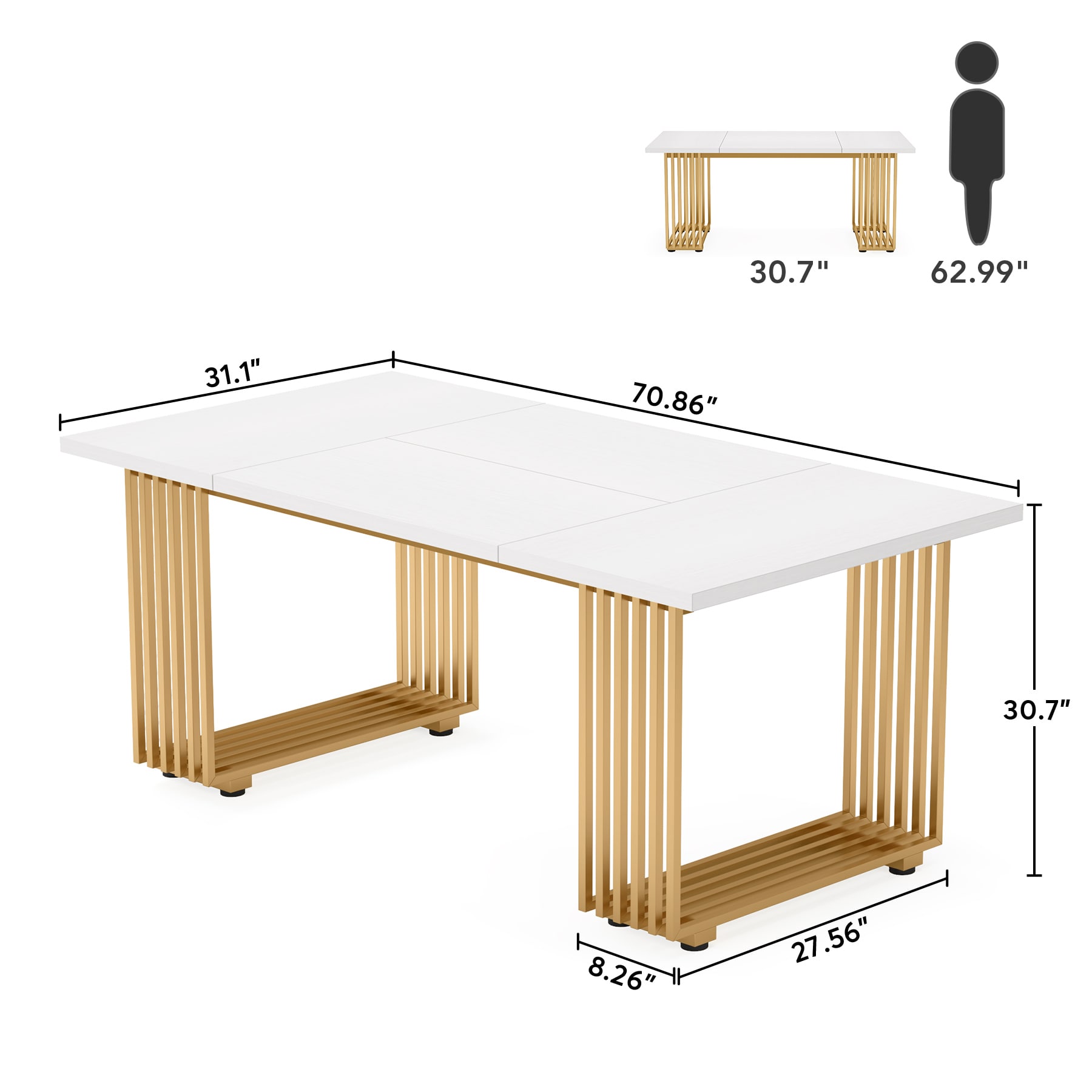 Tribesigns LWOYJL-1061YY Dining-Tables - View #6