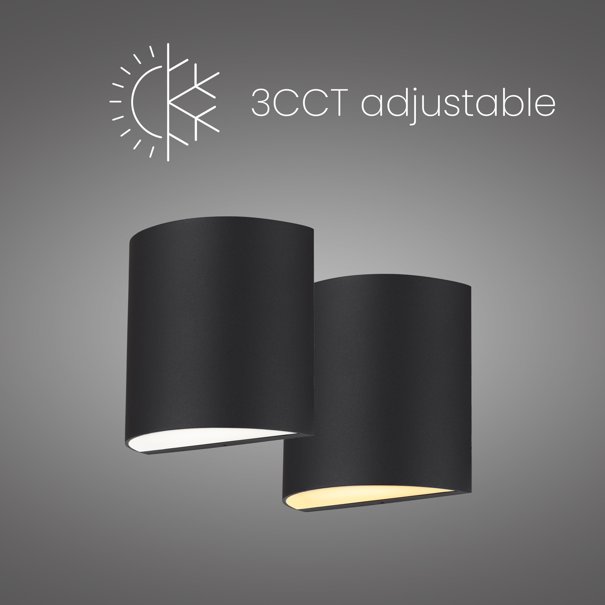 Alteck AW0028-3CCT-W-BK Outdoor-Wall-Lighting - View #11