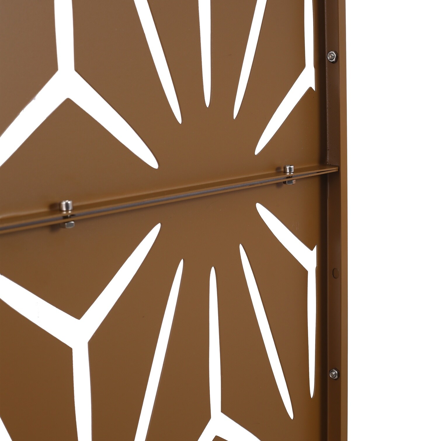 Naturefalls 76 x 48 in Room Divider for Living Room in Brown Steel ...