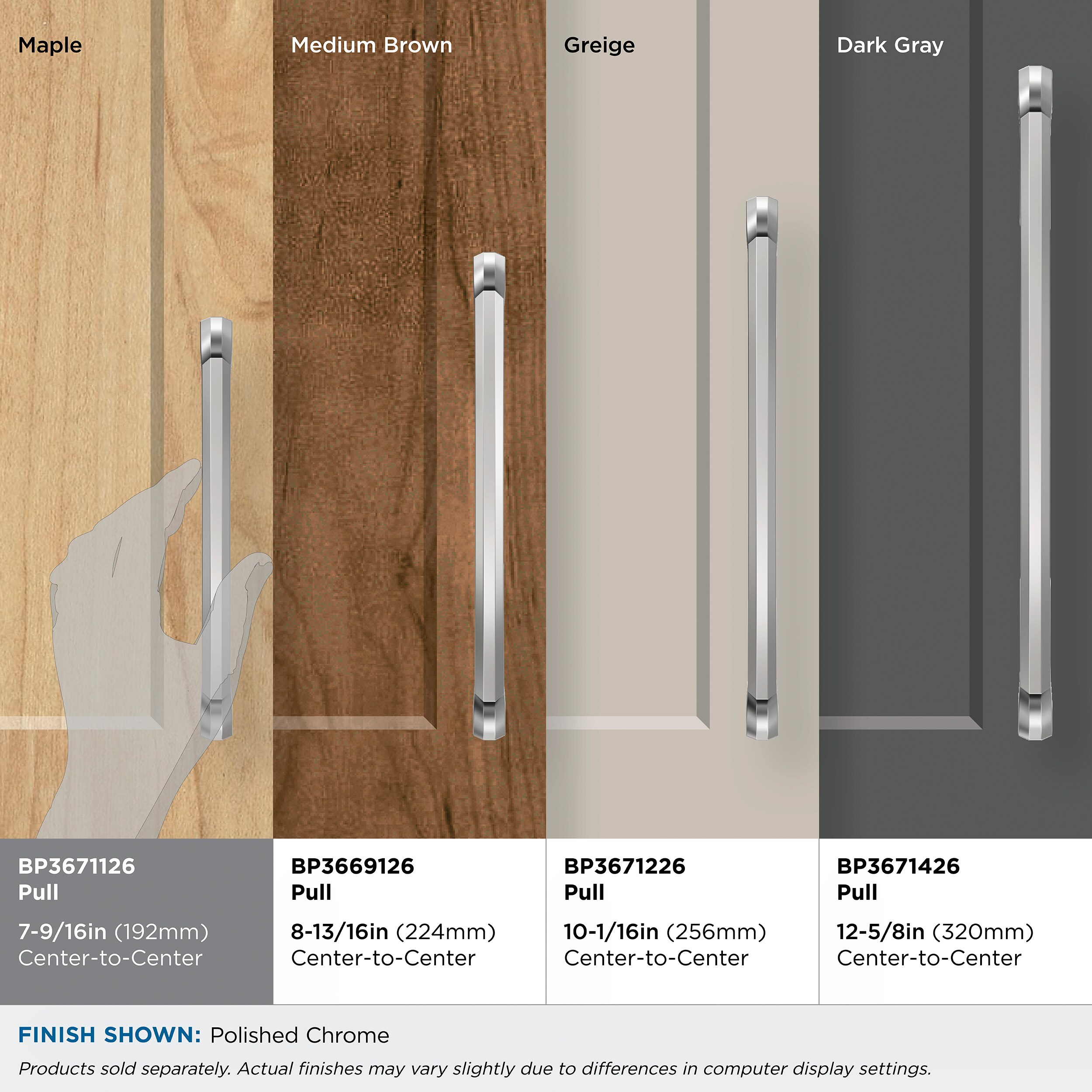 Amerock BP3671126 Cabinet-Pulls - View #8