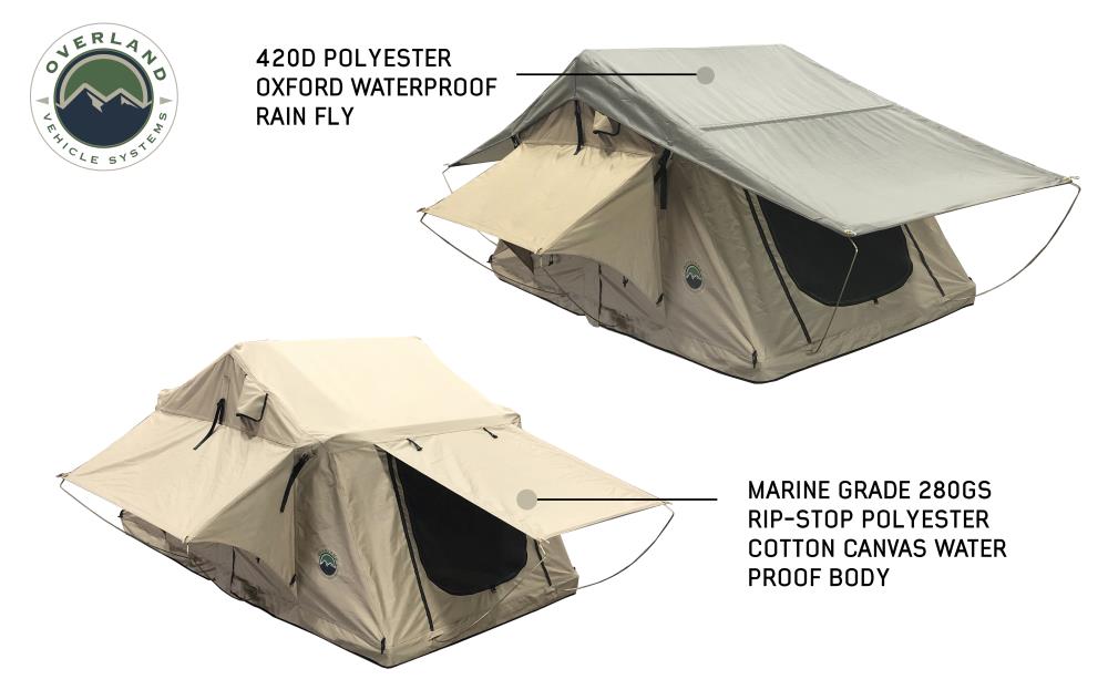 TMBK 3 Person Roof Top Tent with Green Rain Fly Tents at Lowes.com