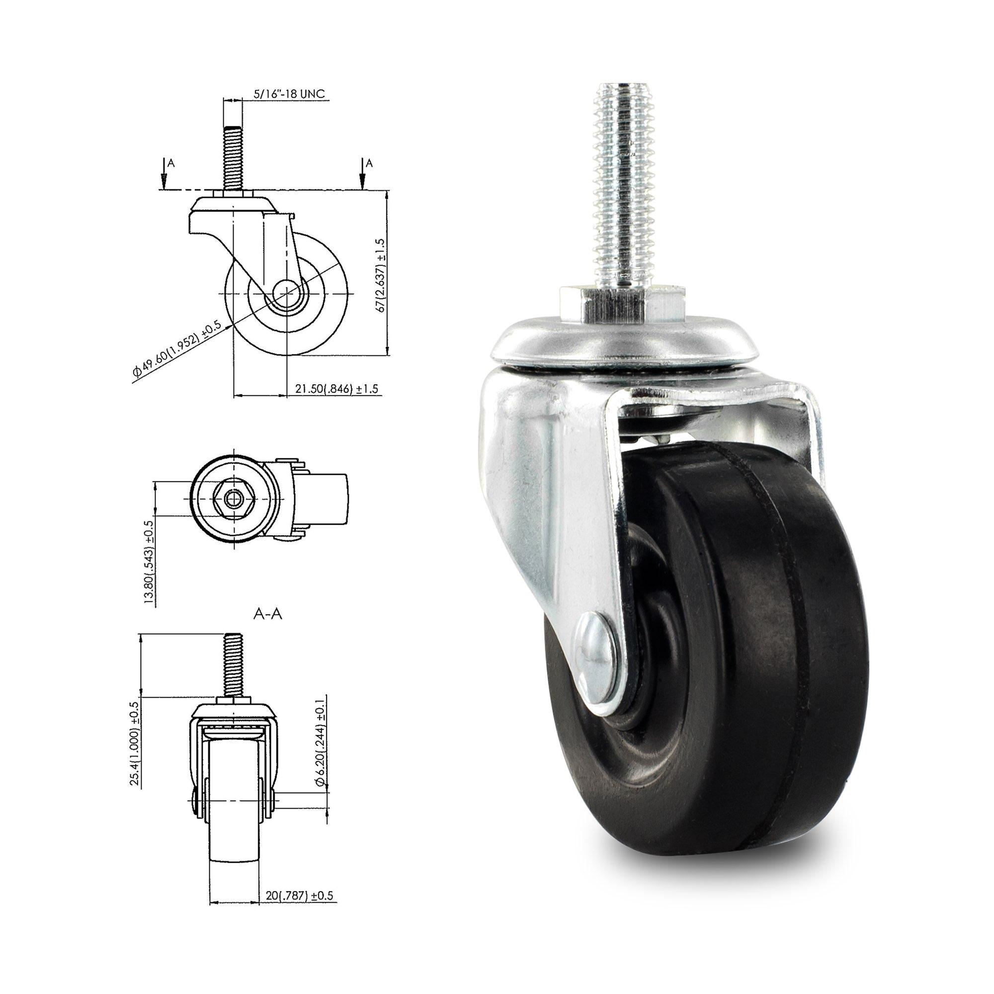 Outwater 3P1.14.00098 casters - View #2