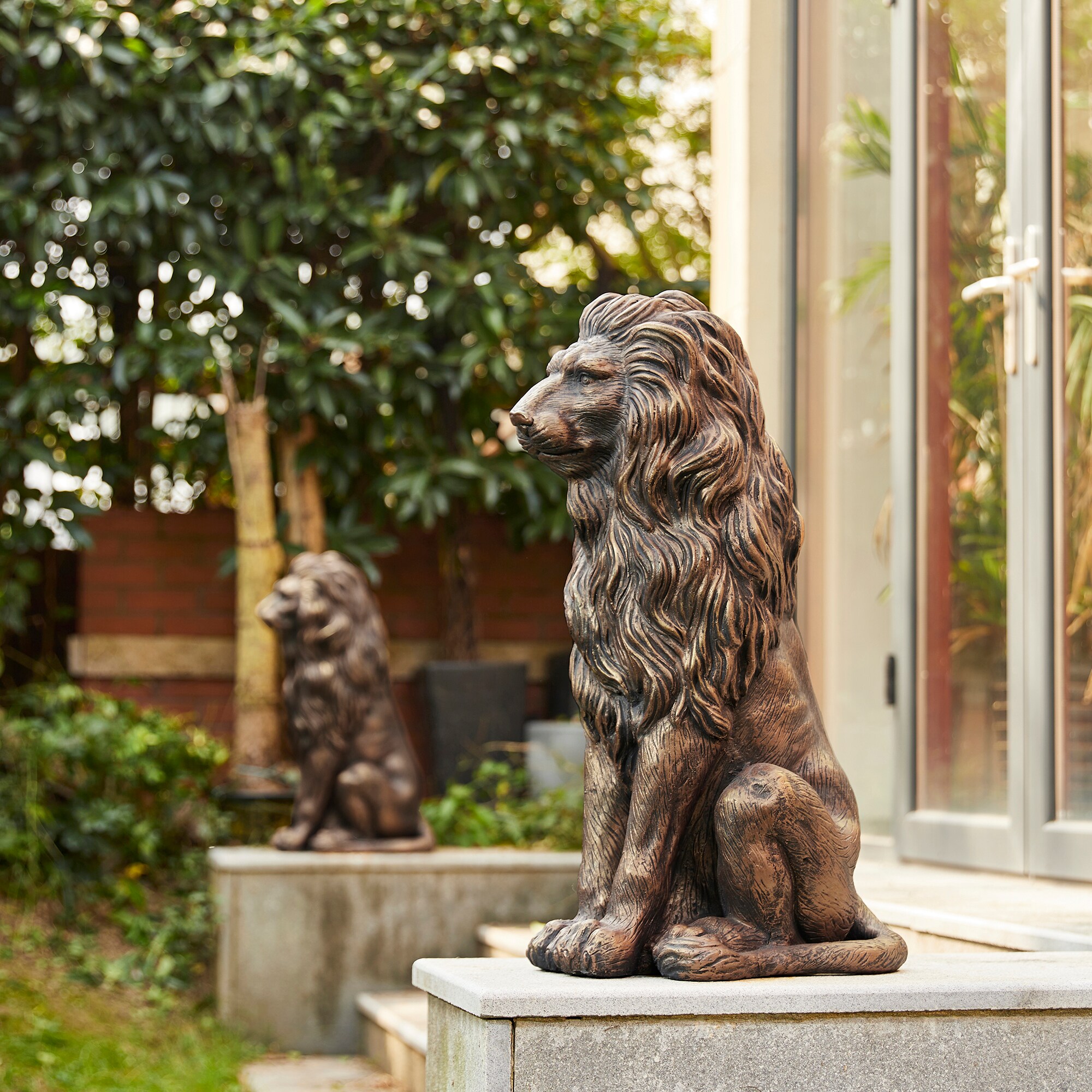 Glitzhome 2025400055 Garden-Statue - View #5