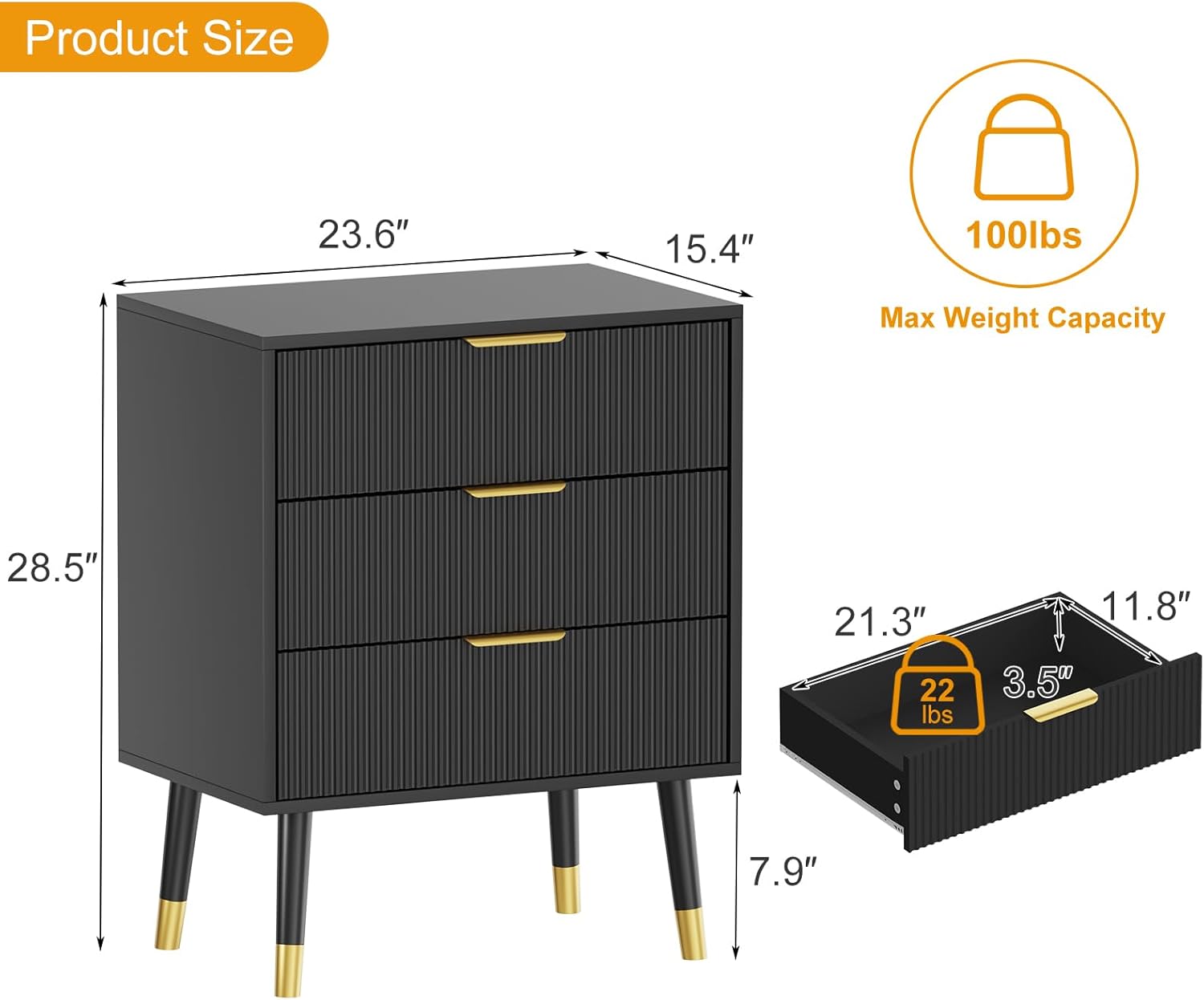 Qeetex D23PHO16NBIX8H dressers - View #6