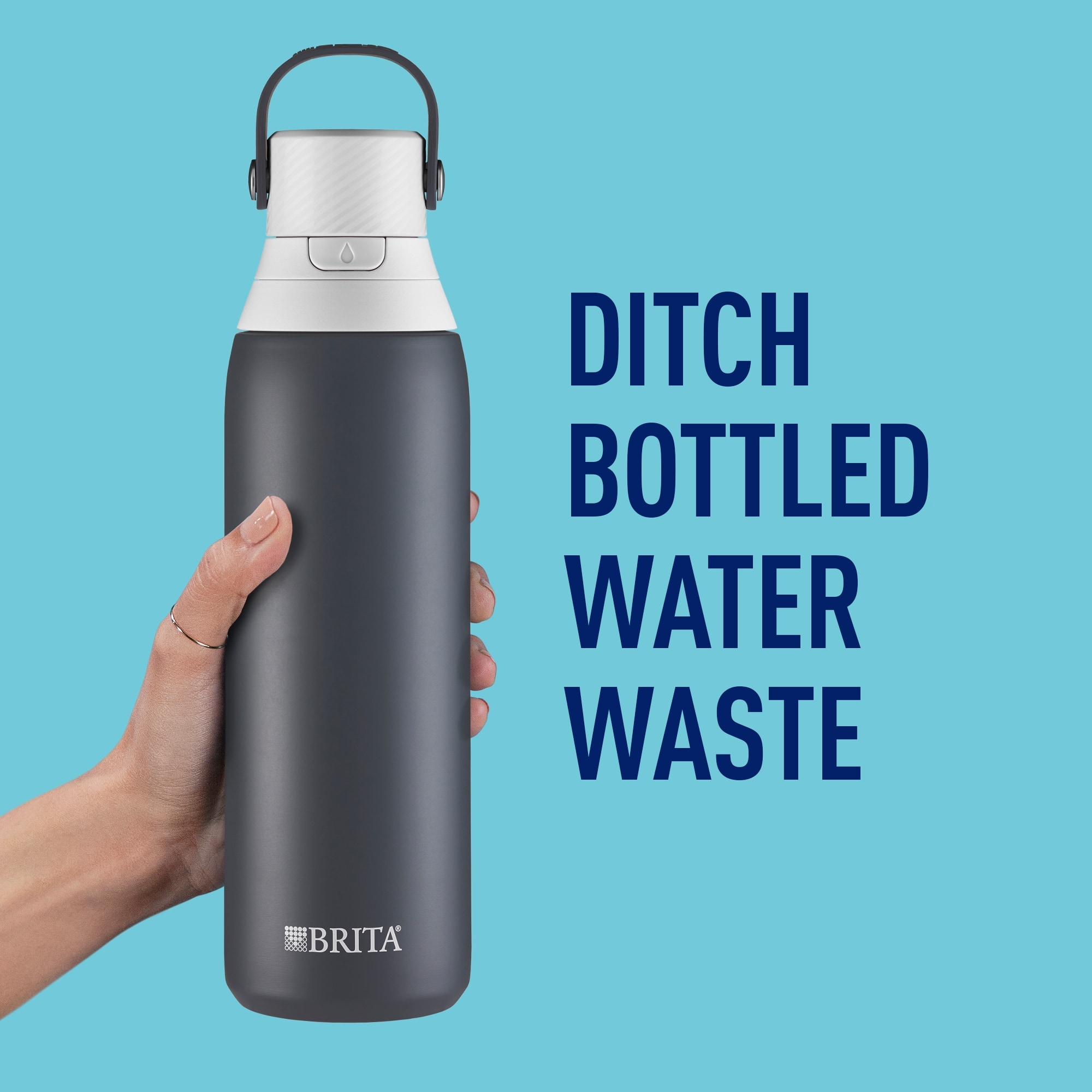 20oz Stainless Steel Filtered Water Bottle  Fluoride Filter Water Bottles  & Pitchers to Remove Contaminants – Clearly Filtered