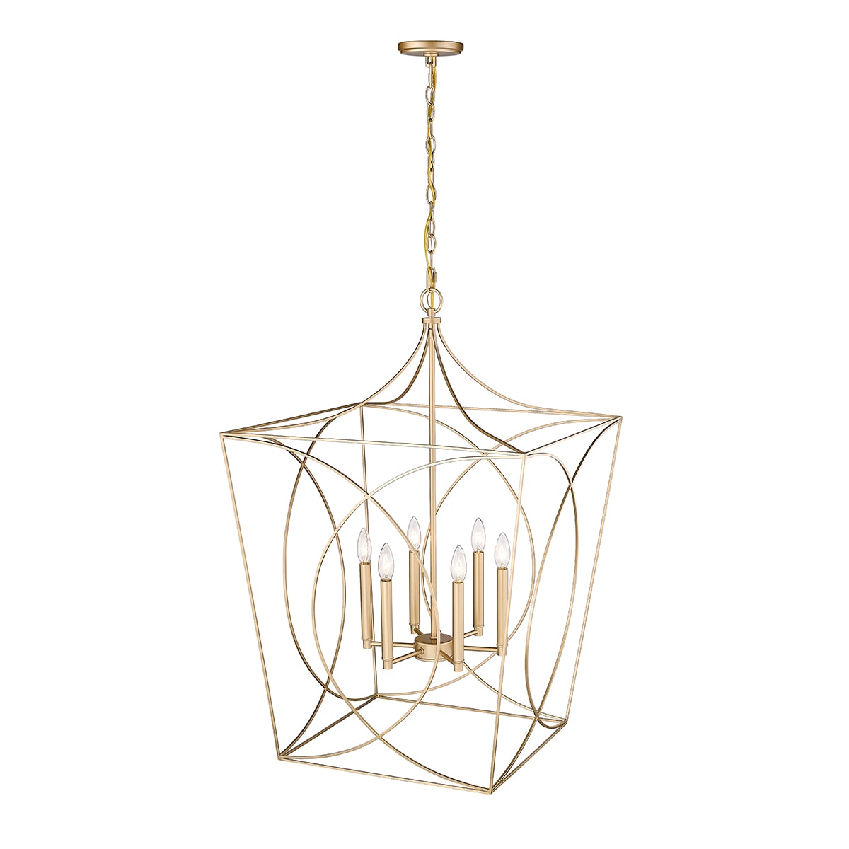 Modern Gold 24" Incandescent and LED Pendant Light