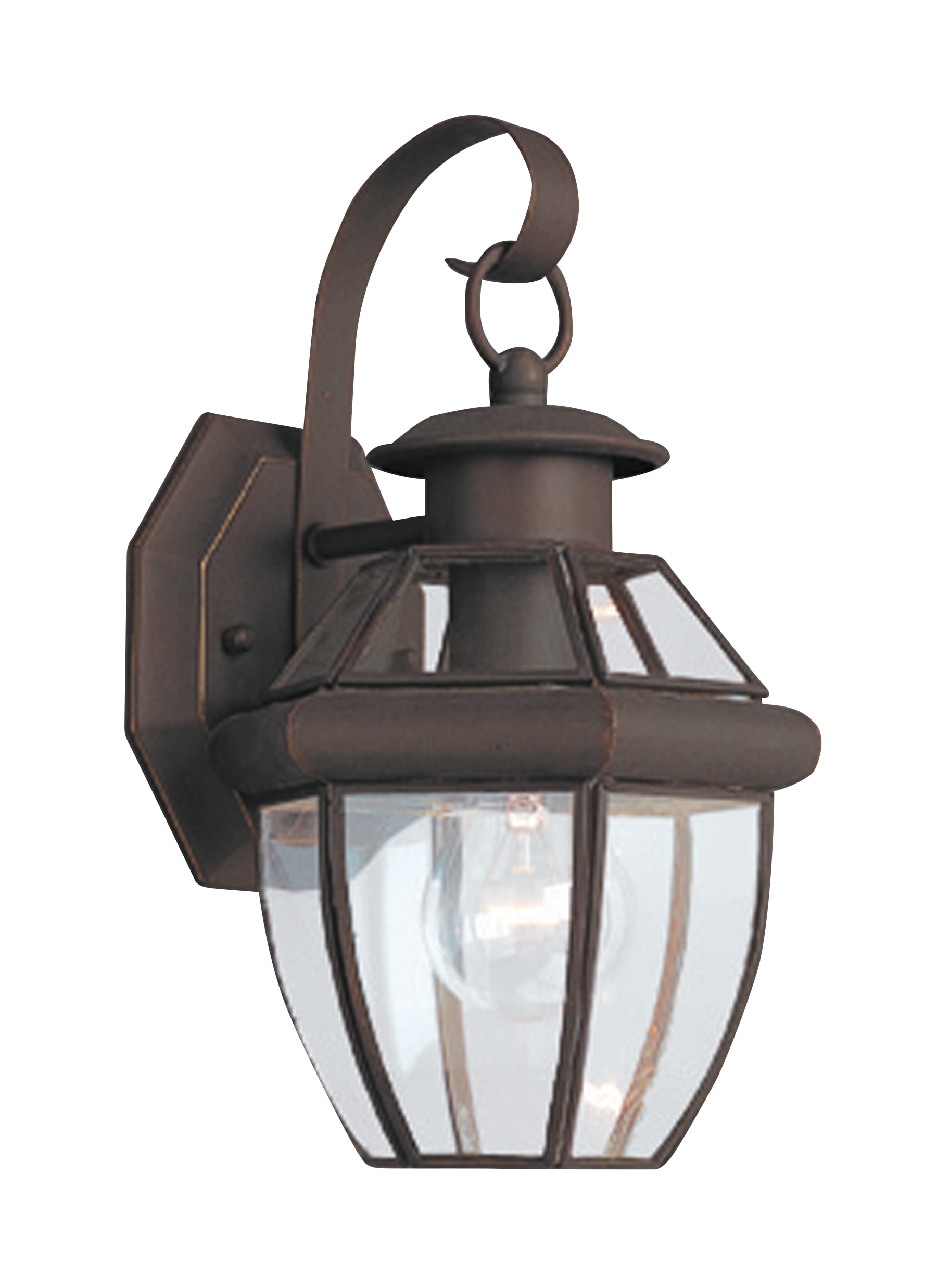 Generation Lighting 8037-71 Lancaster 1 -Light 12-in H Antique Bronze Hardwired Outdoor Wall Light