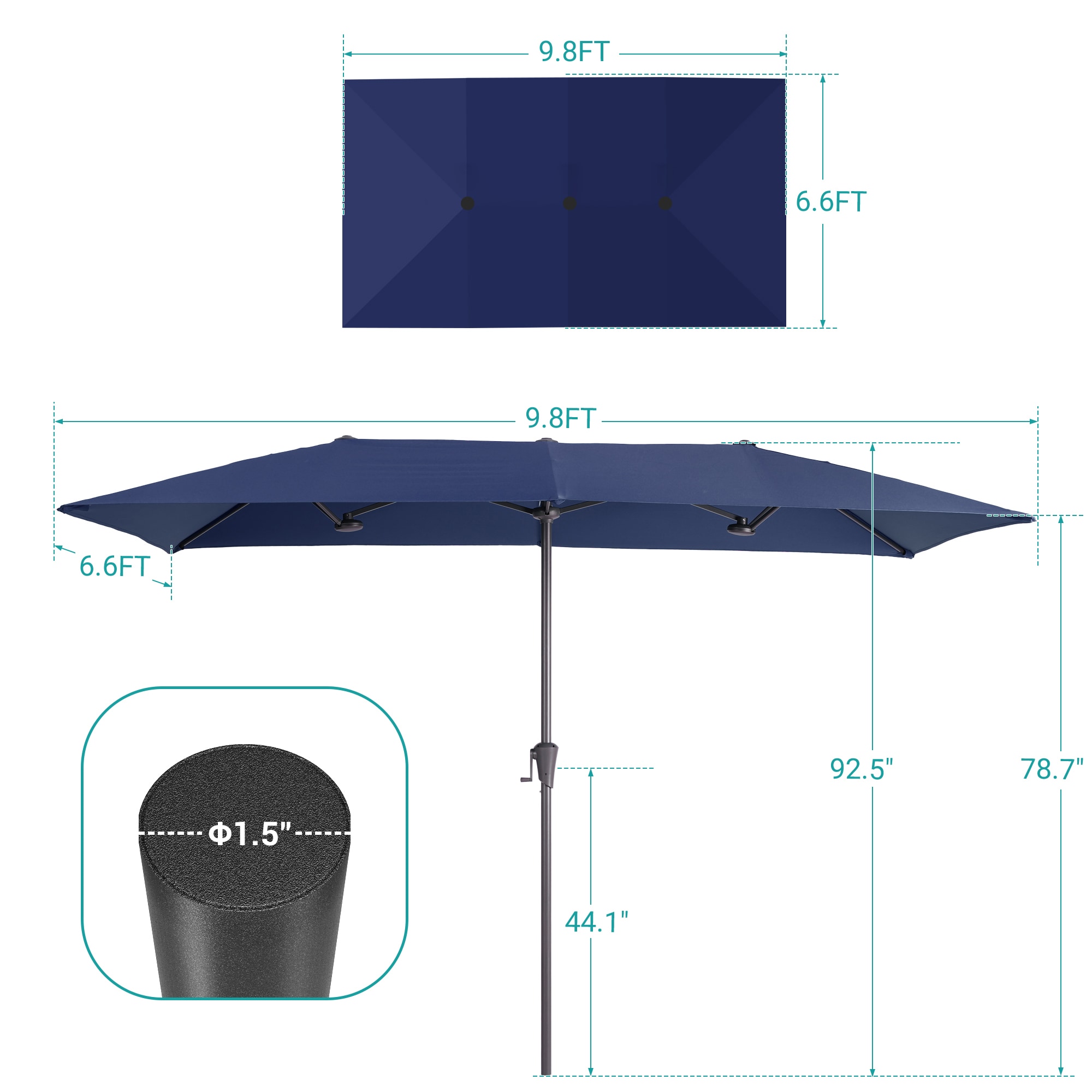 Sonkuki SD-TJ10WH Umbrellas-2 - View #4