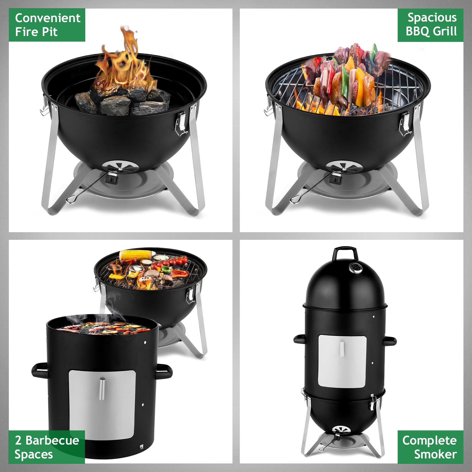 ROVSUN LS-G57000849 Charcoal-Smokers - View #6