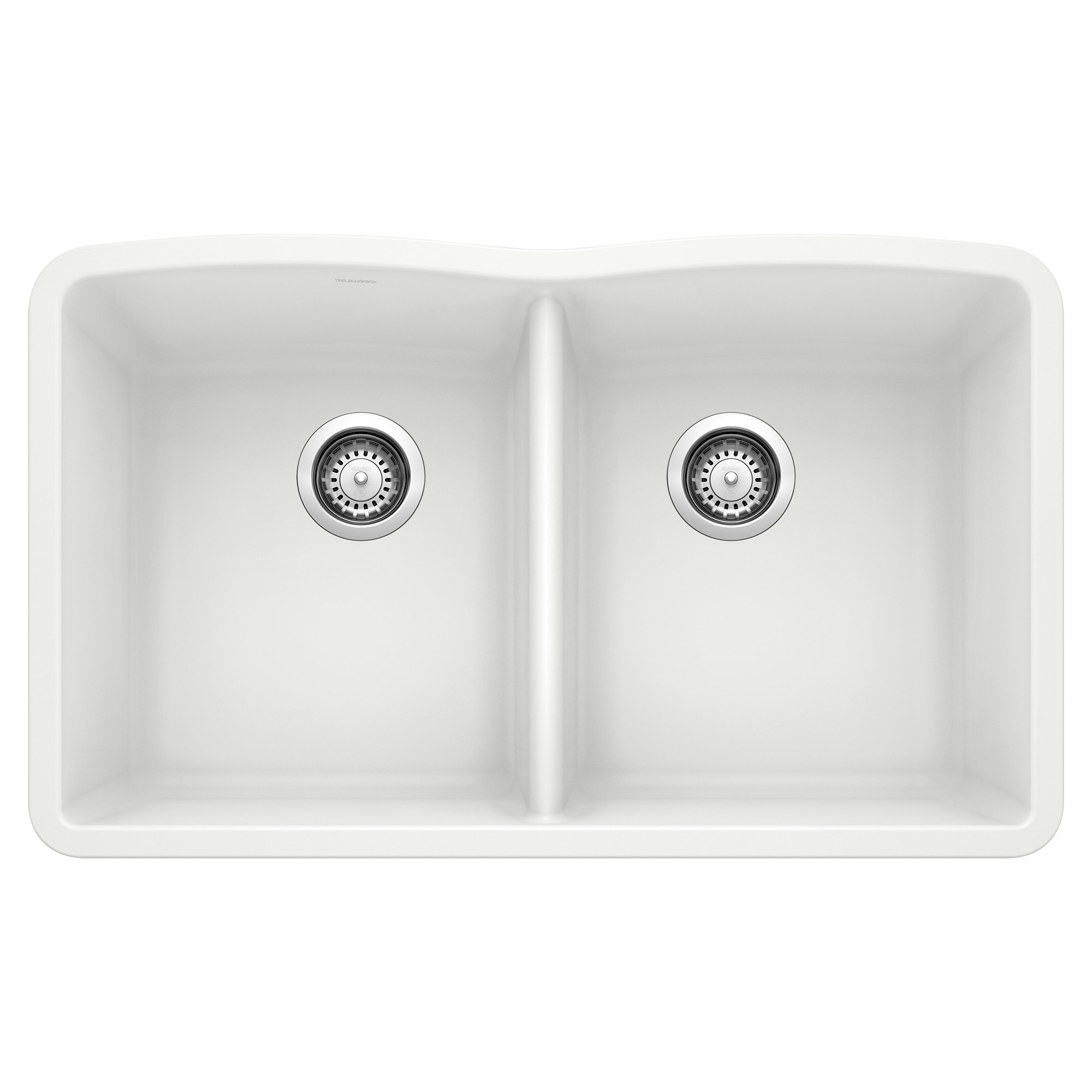 BLANCO 440185 Diamond Silgranit Undermount 32-in x 19.36-in Granite Double equal bowl Kitchen Sink