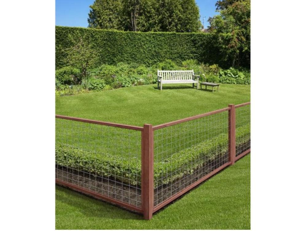 Garden Fence Lawn Edging Boarder Edge Palisade Fencing Brown Terracotta 