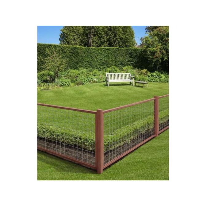 Cedar And Wire Metal Steel Garden, Wire Garden Fence Panels