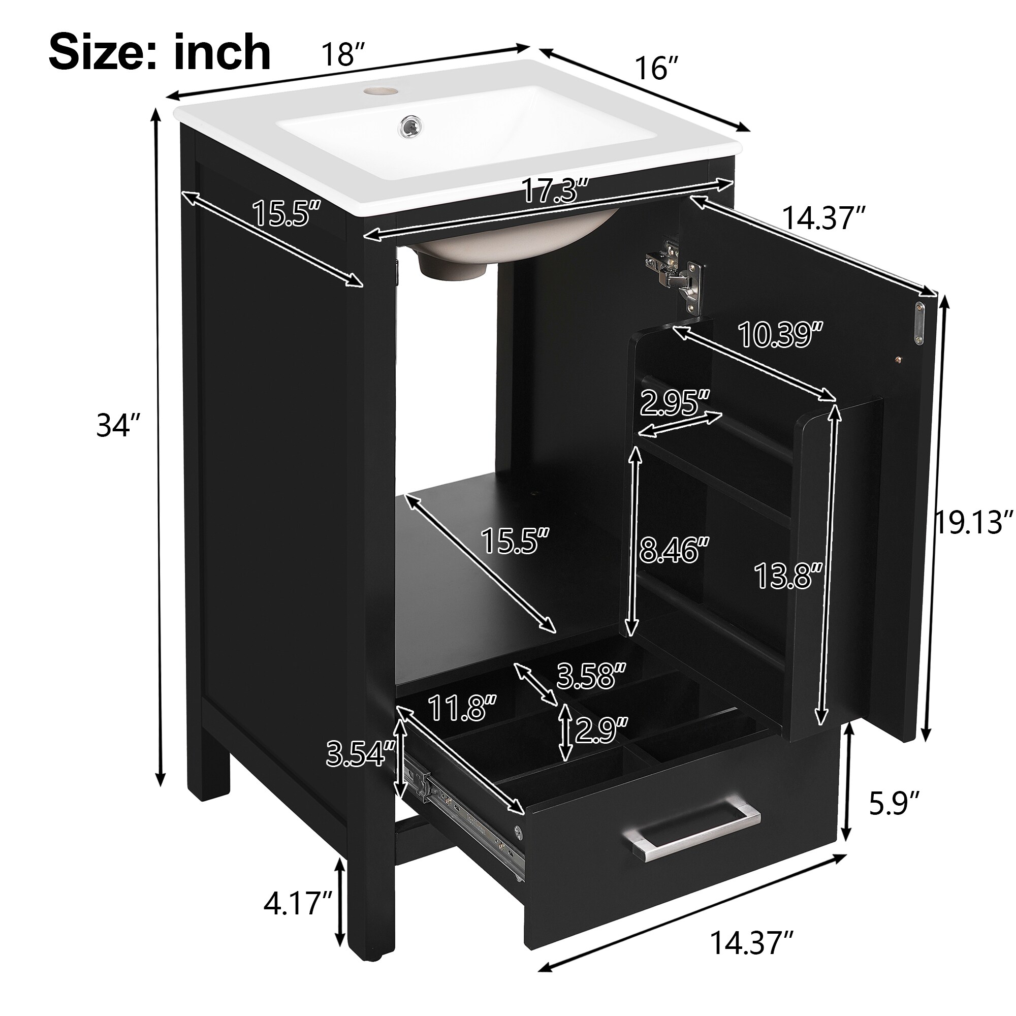 Tahanbath MT2-P334854B Bath-Vanity-Combo - View #9