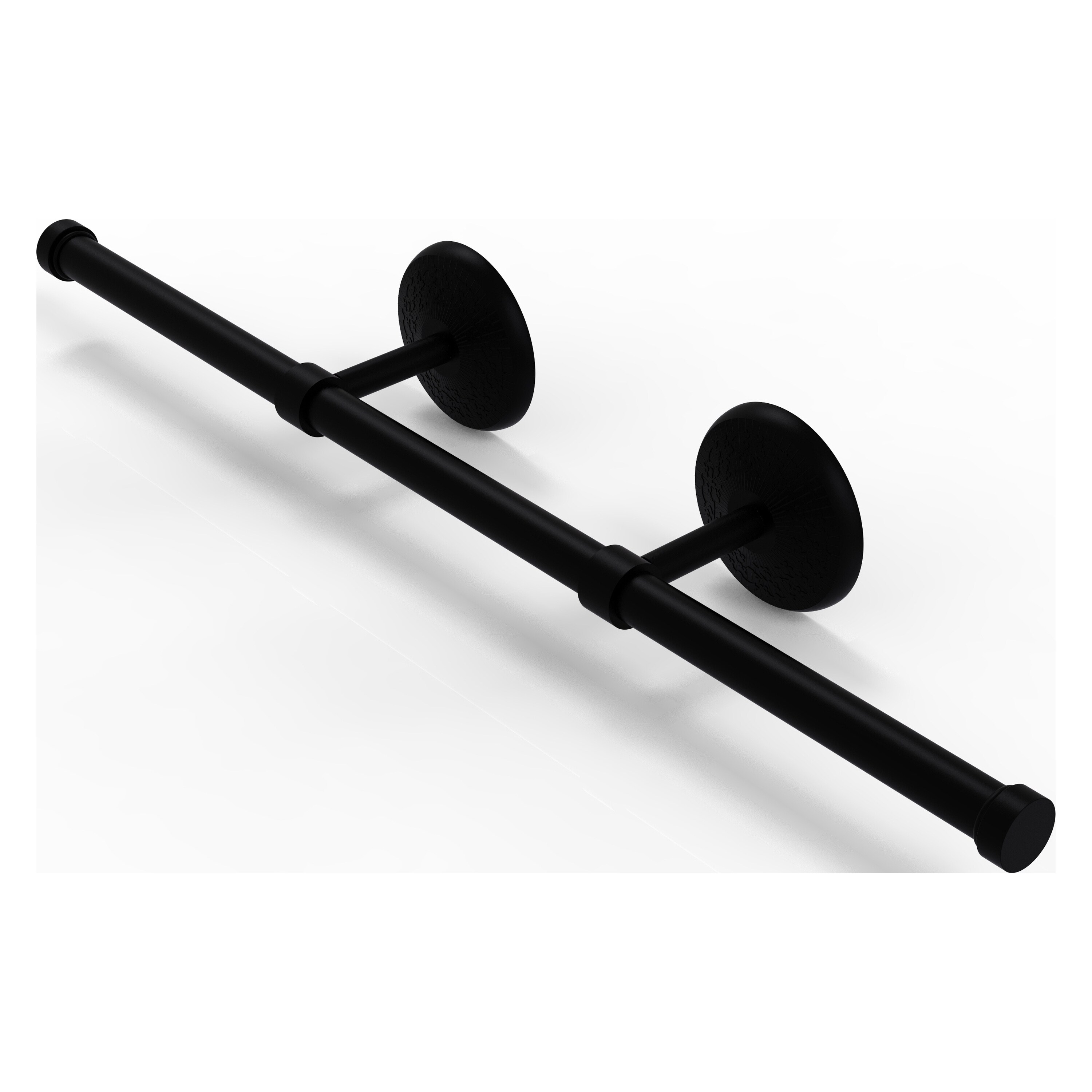 Allied Brass MC-GT-3-BKM Monte Carlo Matte Black Wall mount Towel Rack 3.6-Inches x 21.4-Inches x 9-Inches