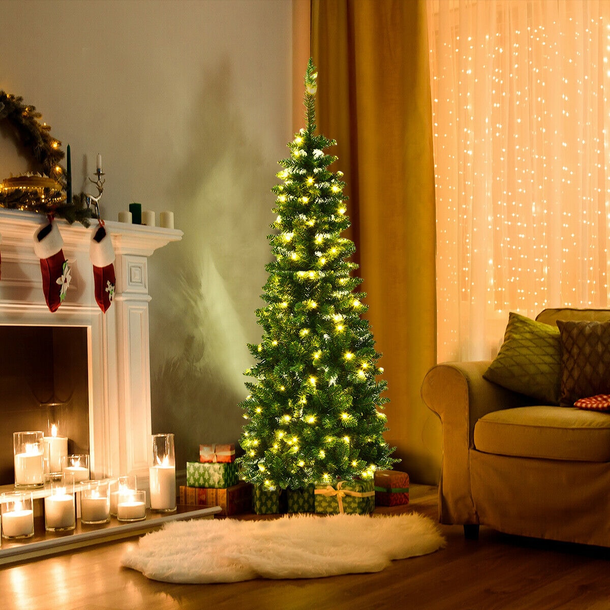 WELLFOR CM-HJY-22070 Artificial-Christmas-Trees - View #3