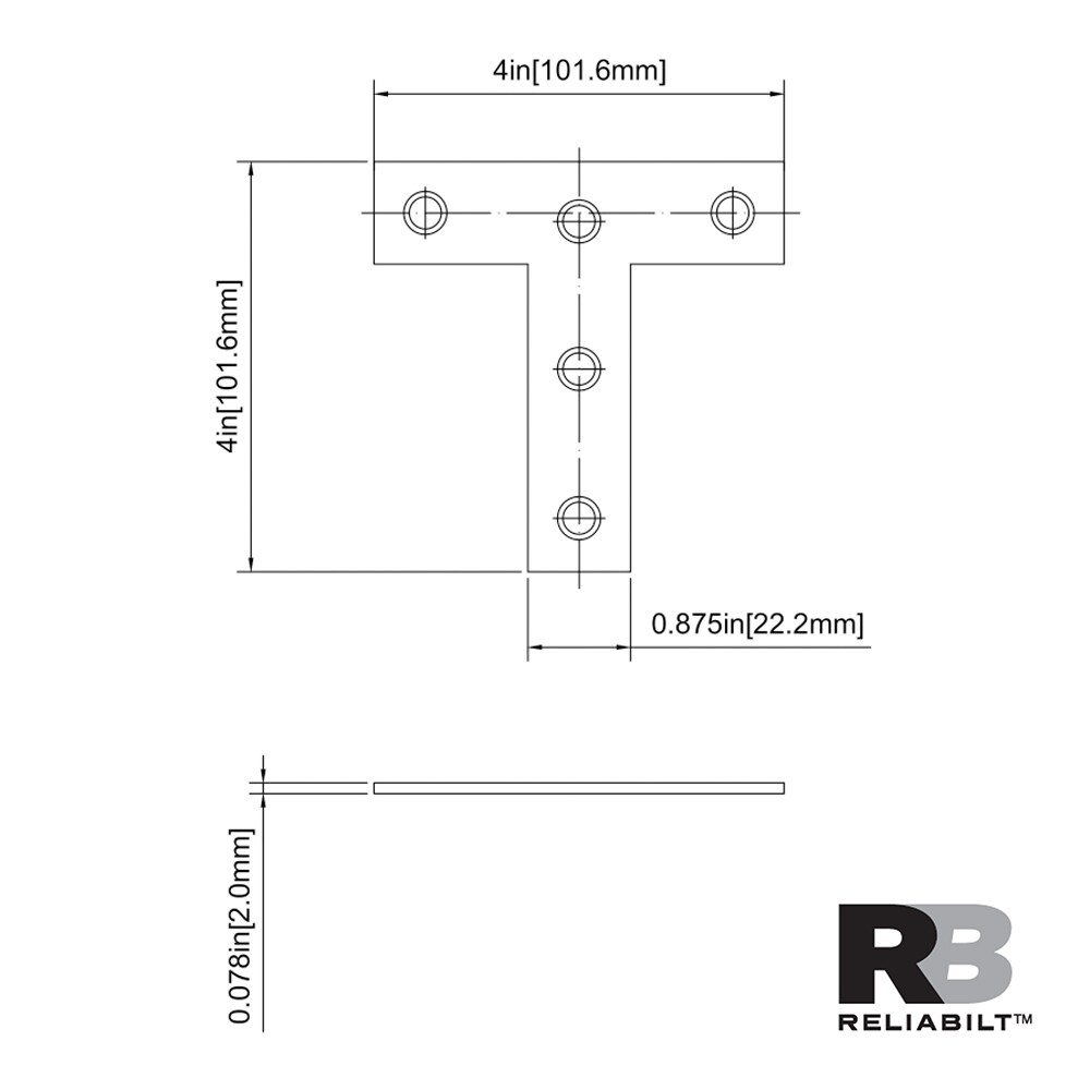 RELIABILT 605772 Mending-Plates-Brackets-Braces - View #6