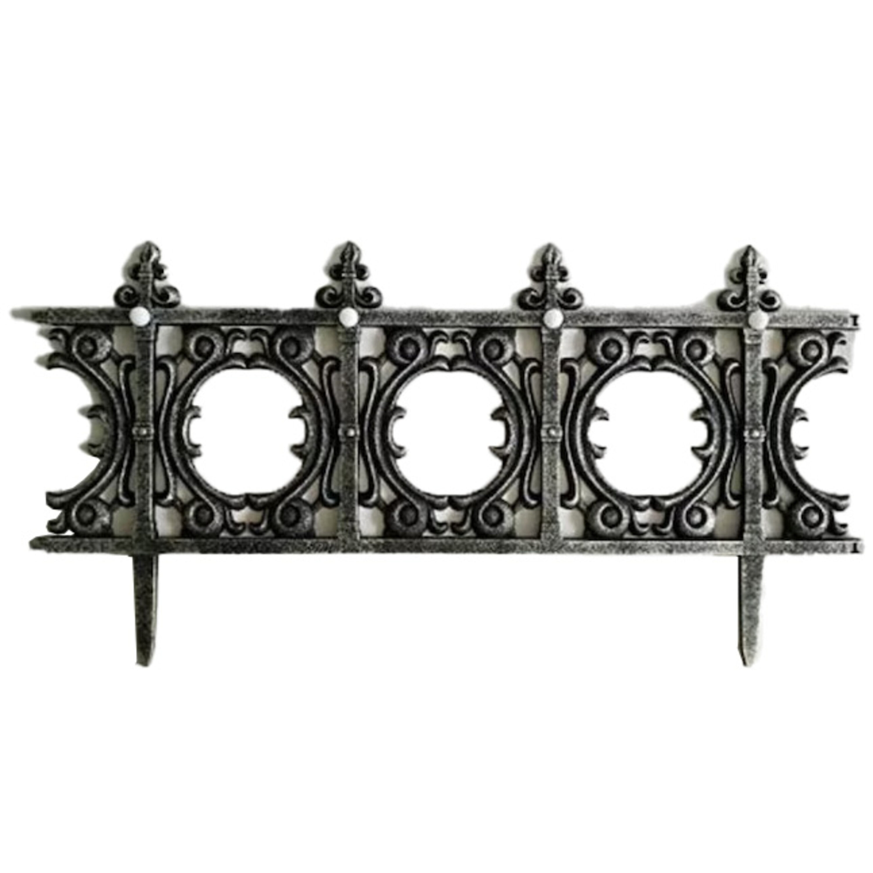 Sunny & Fun SKYHD70242 0.4-Inches x 0.4-Inches x 12-Inches Wrought Iron Metal Polypropylene Decorative fencing