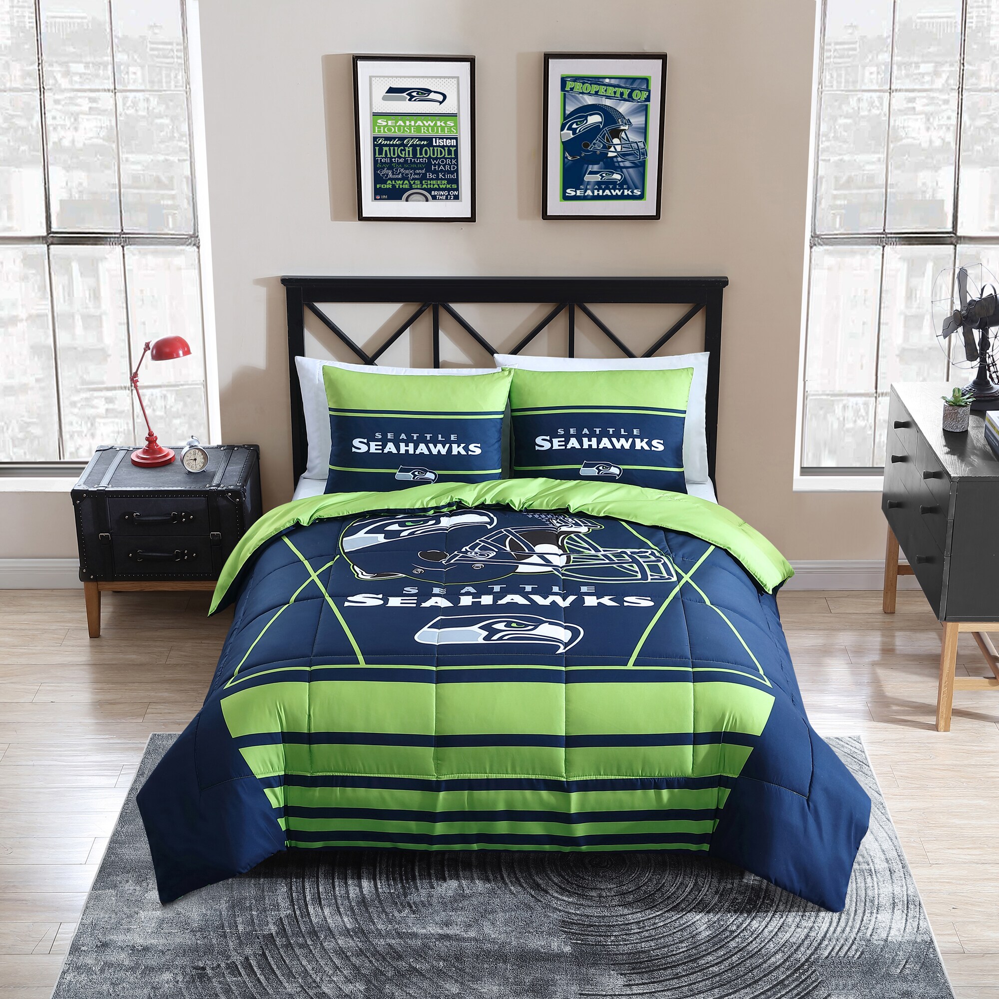 Seattle Seahawks Bedding, Seahawks Blankets, Bath Supplies