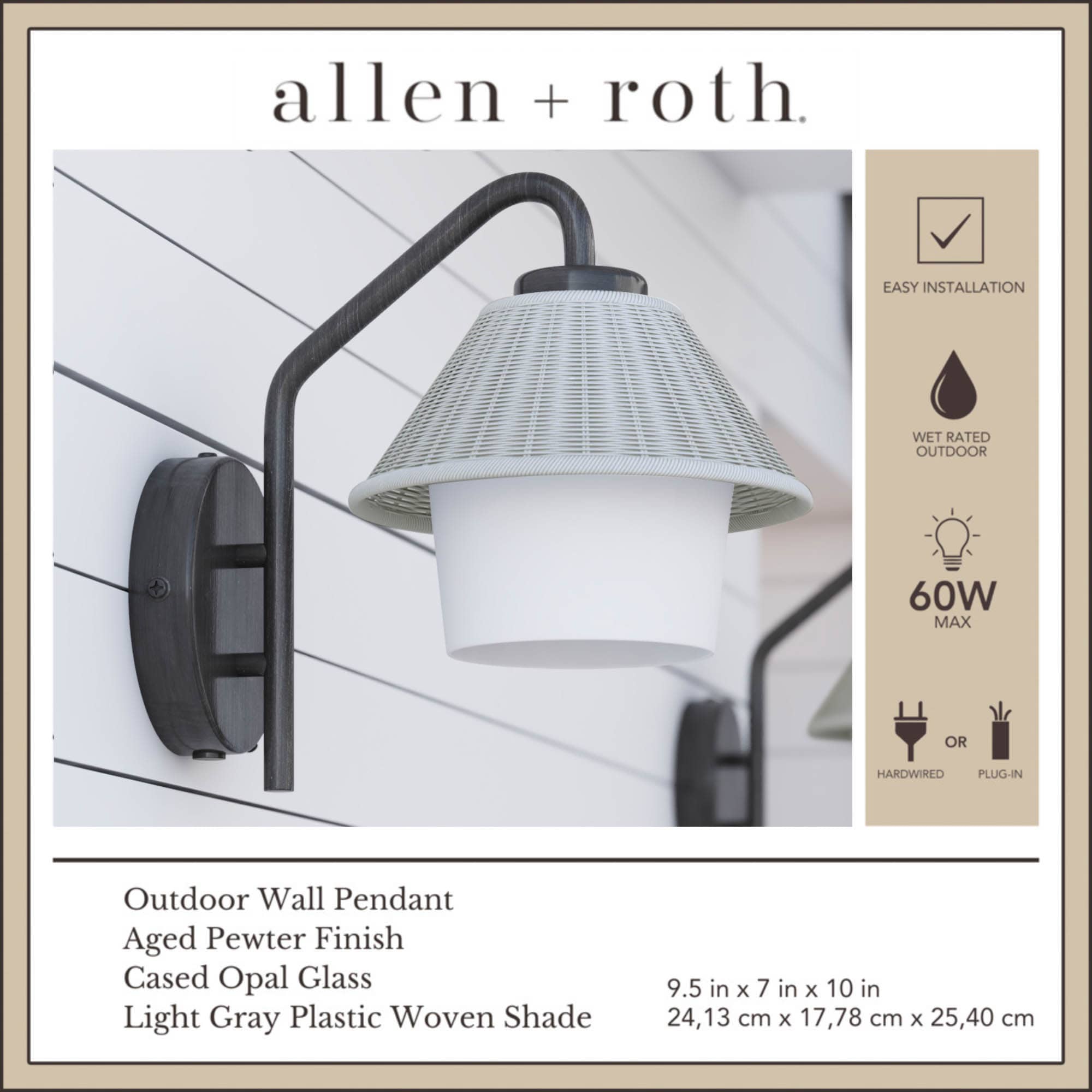 allen + roth 43045 Outdoor-Wall-Lighting - Thumbnail View #2
