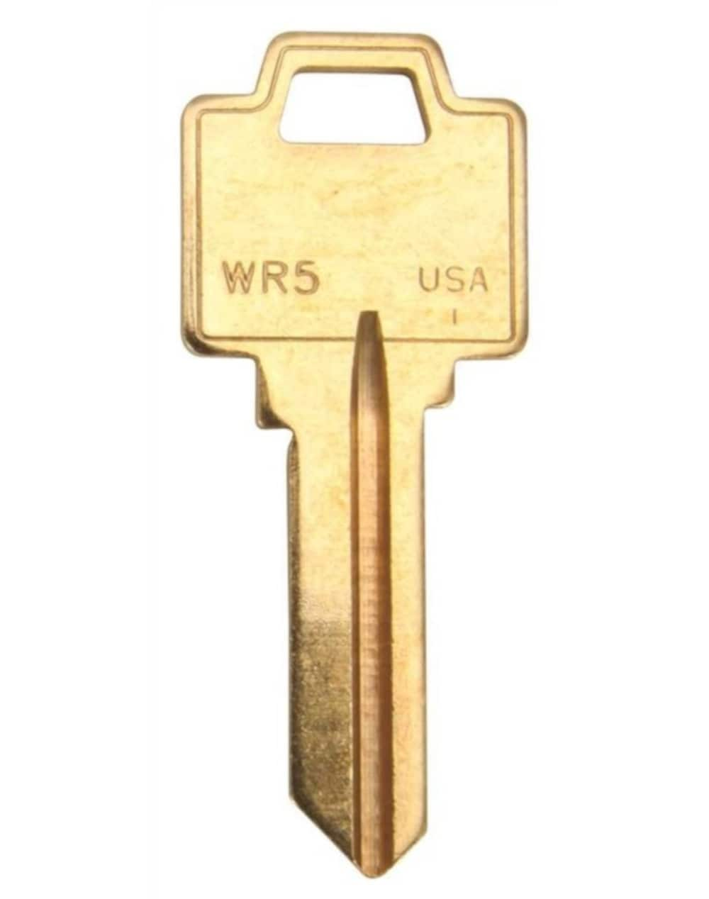 Lowe's Nickel Plated Brass House/Entry Key Blank