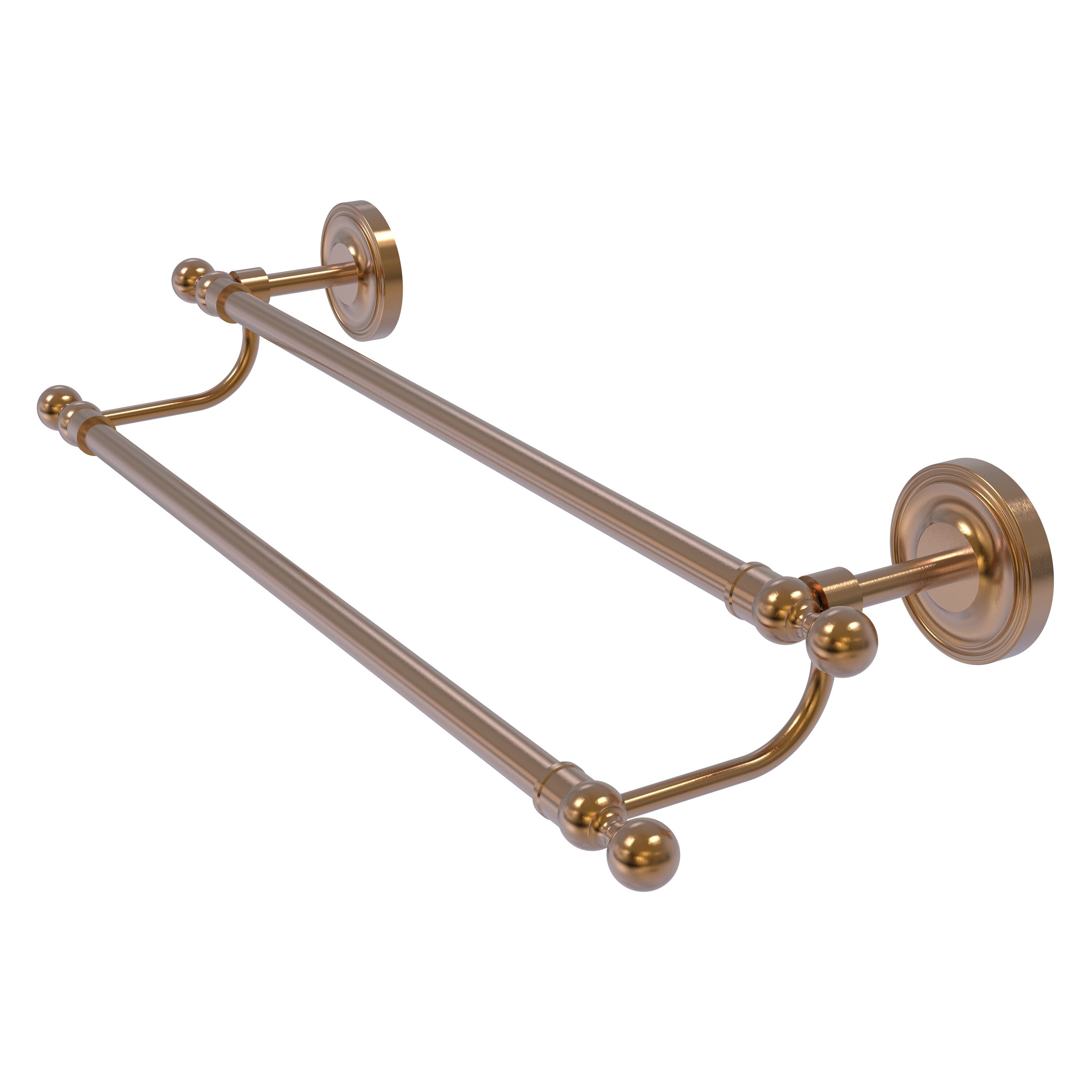 Allied Brass R-72/24-BBR Regal 24-in double Brushed Bronze Wall mount Double Towel Bar