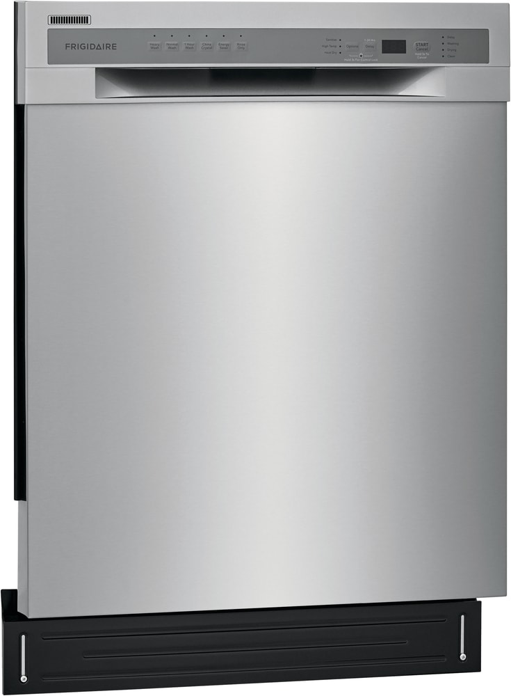 Frigidaire Front Control 24-in Built-In Dishwasher (Stainless Steel) ENERGY  STAR, 54-dBA in the Built-In Dishwashers department at