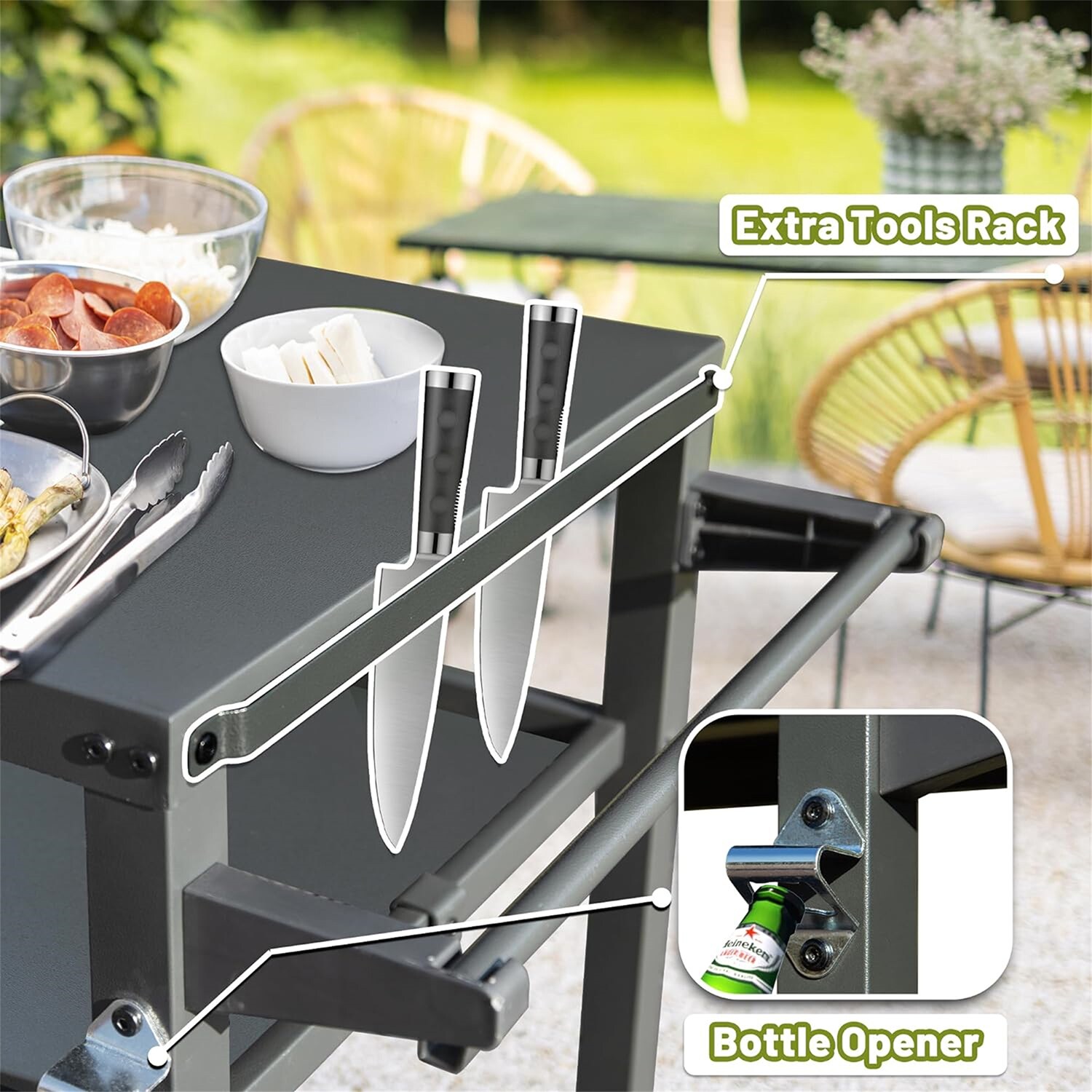 GZMR GM-W1827 Grill-Carts-Grill-Stands - View #3