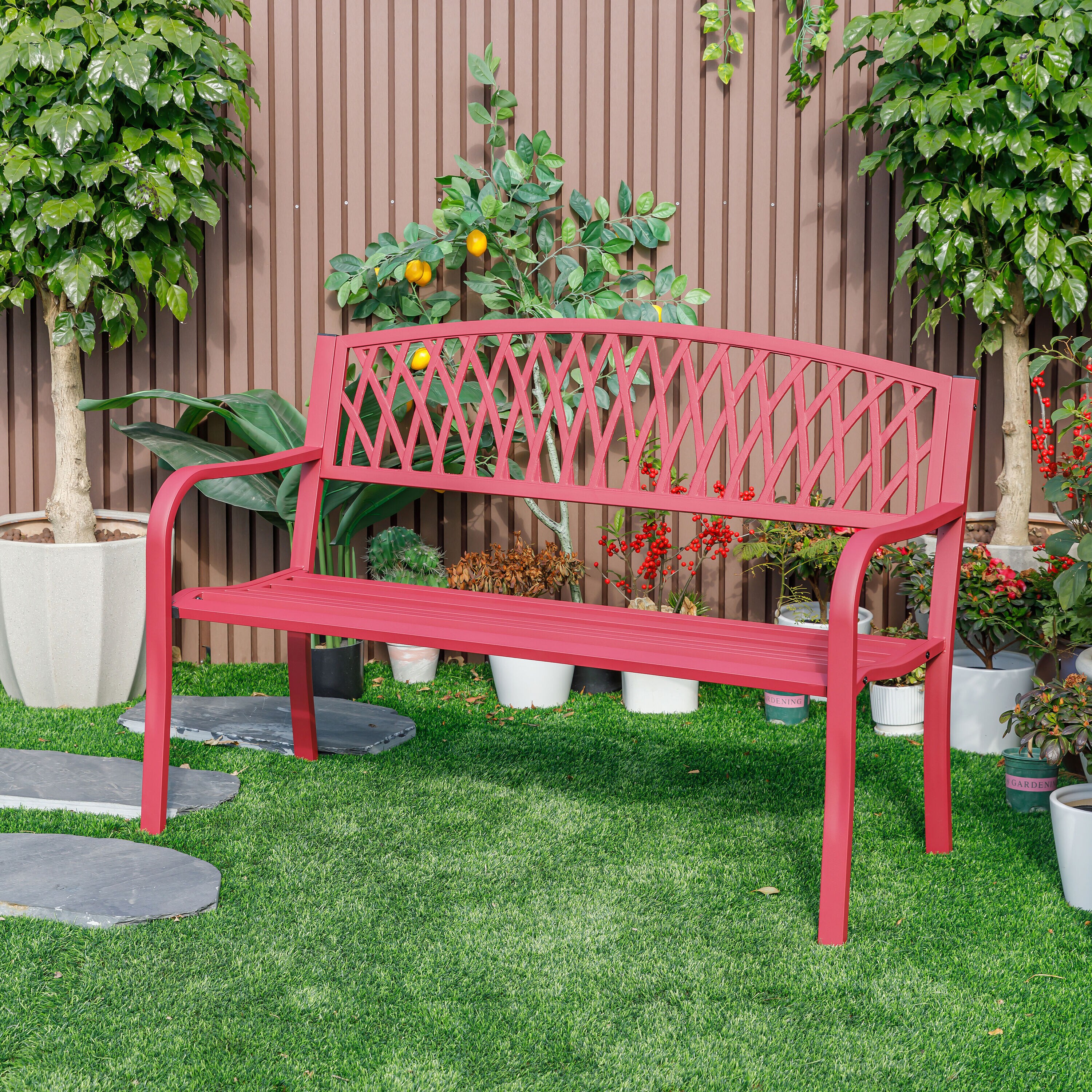 Hi-Line Gift 78661-C-RD benches - View #3