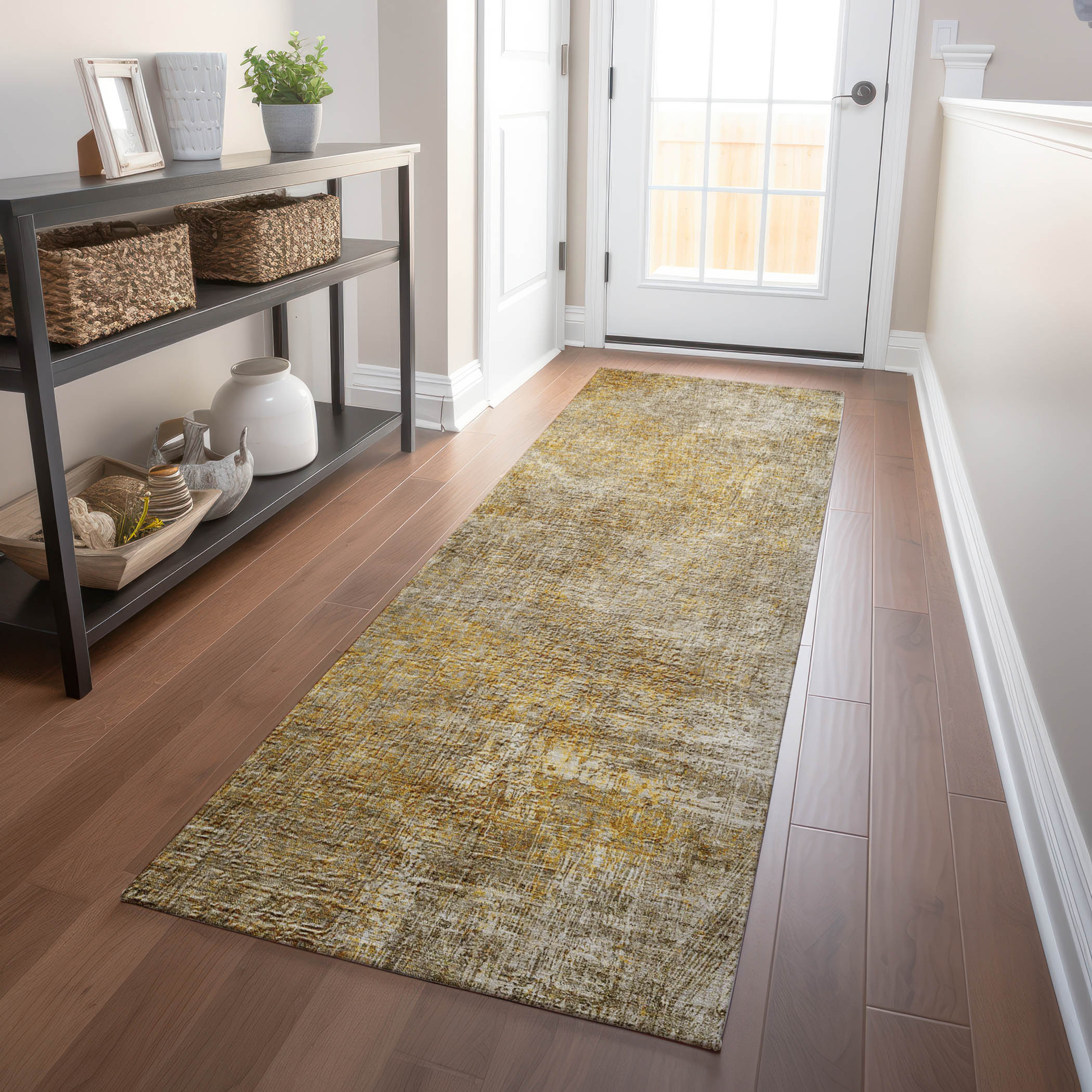 Addison Rugs ACN593BG2X8 Chantille ACN593BG 2 x 7 (ft) Polyester Beige Rectangular Indoor/Outdoor Geometric Moroccan Machine washable Runner rug
