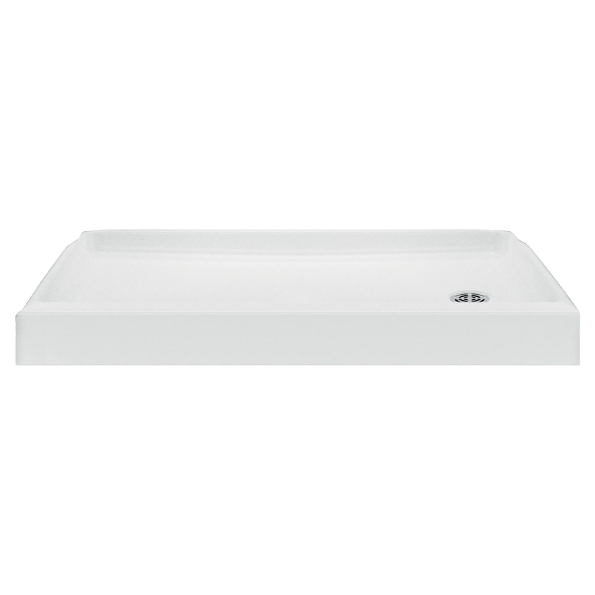 American Standard 2946STR.011 Studio 31.25-in W x 61-in L Arctic White Single Threshold Rectangle Shower pan base with 1-in H Threshold (Right Drain)