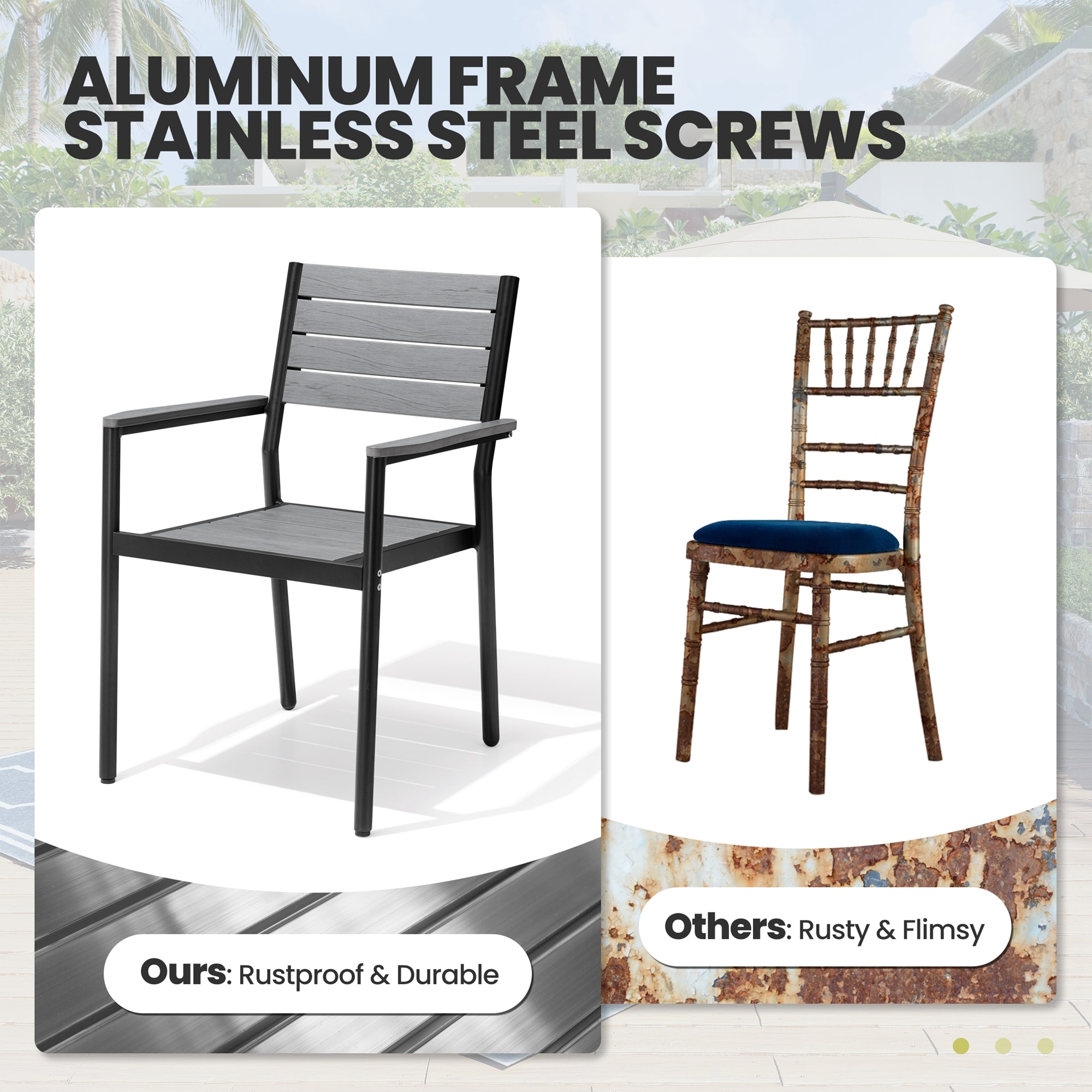 Crestlive Products CL-DC038GRY-2 Patio-Chairs - View #7