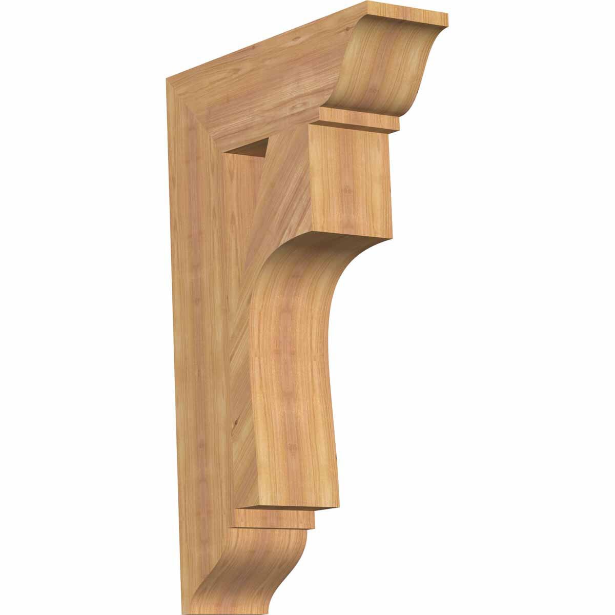 Ekena Millwork BKT06X20X32WTL01SWR Westlake traditional smooth 5-1/2-in x 20-in x 32-in Western red cedar Brown Wood Standard bracket