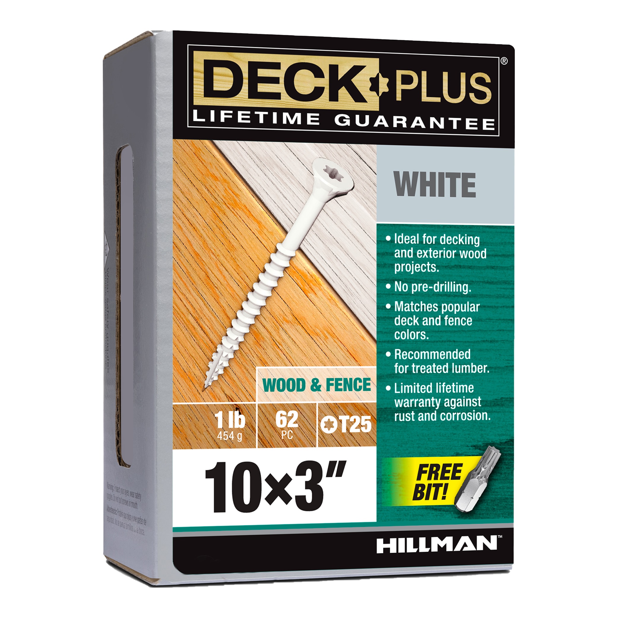 Deck Plus 48847 #10 x 3-in Wood to wood Deck Screws ( 73 -Per Box )