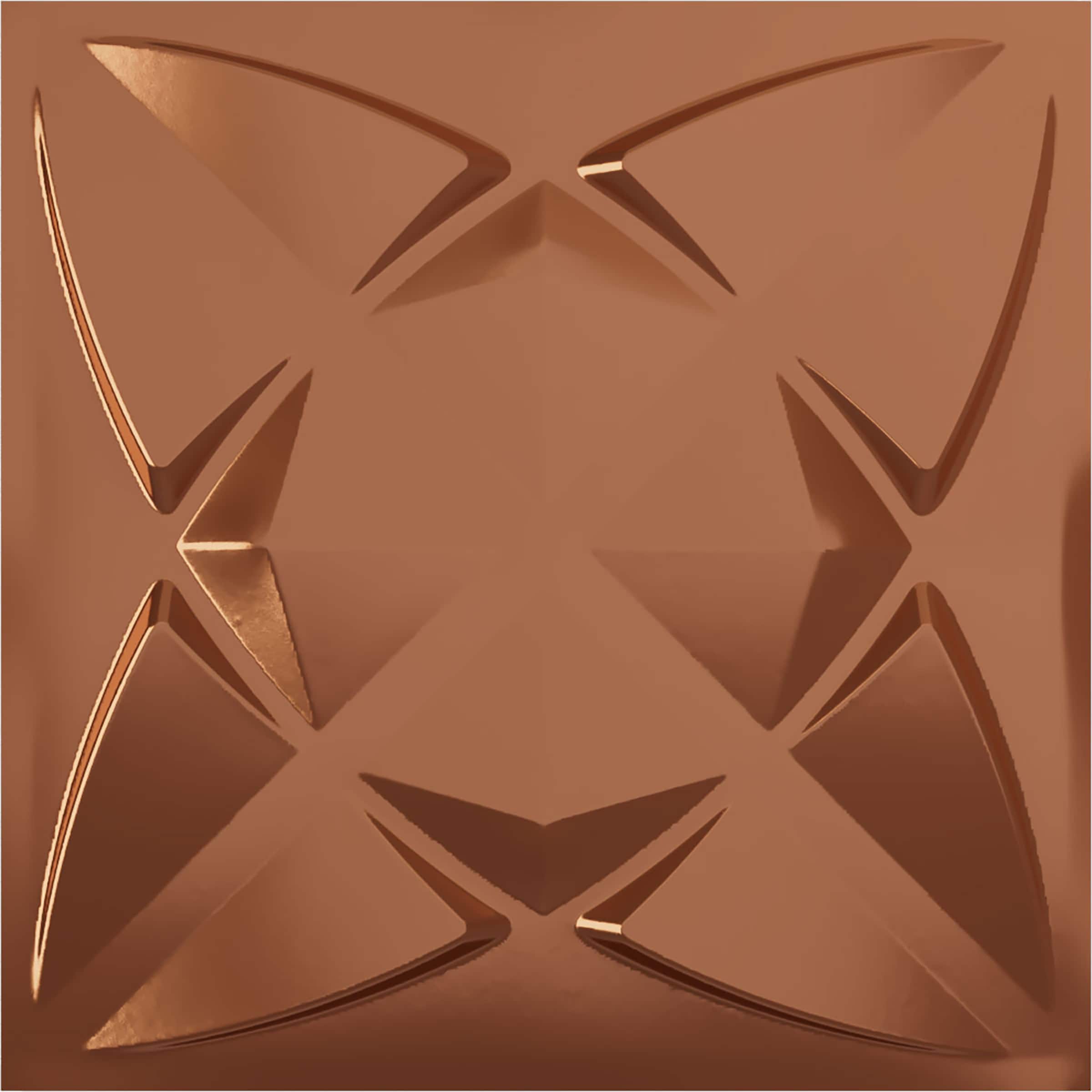 Ekena Millwork WP20X20BMBCO 19-5/8-in x 19-5/8-in Embossed Paintable/Stainable Copper PVC Abstract Wall Panel ( 2.67-sq ft )